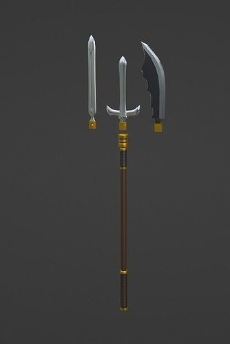 Long Handle Samurai Weapon Free 3D print model
