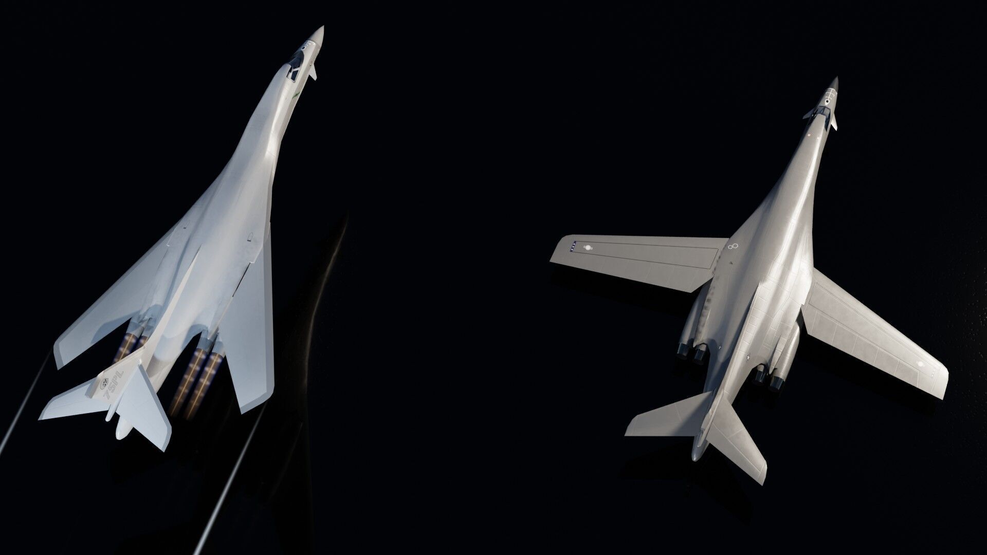 Rockwell B-1 Lancer Low-poly 3D model_19