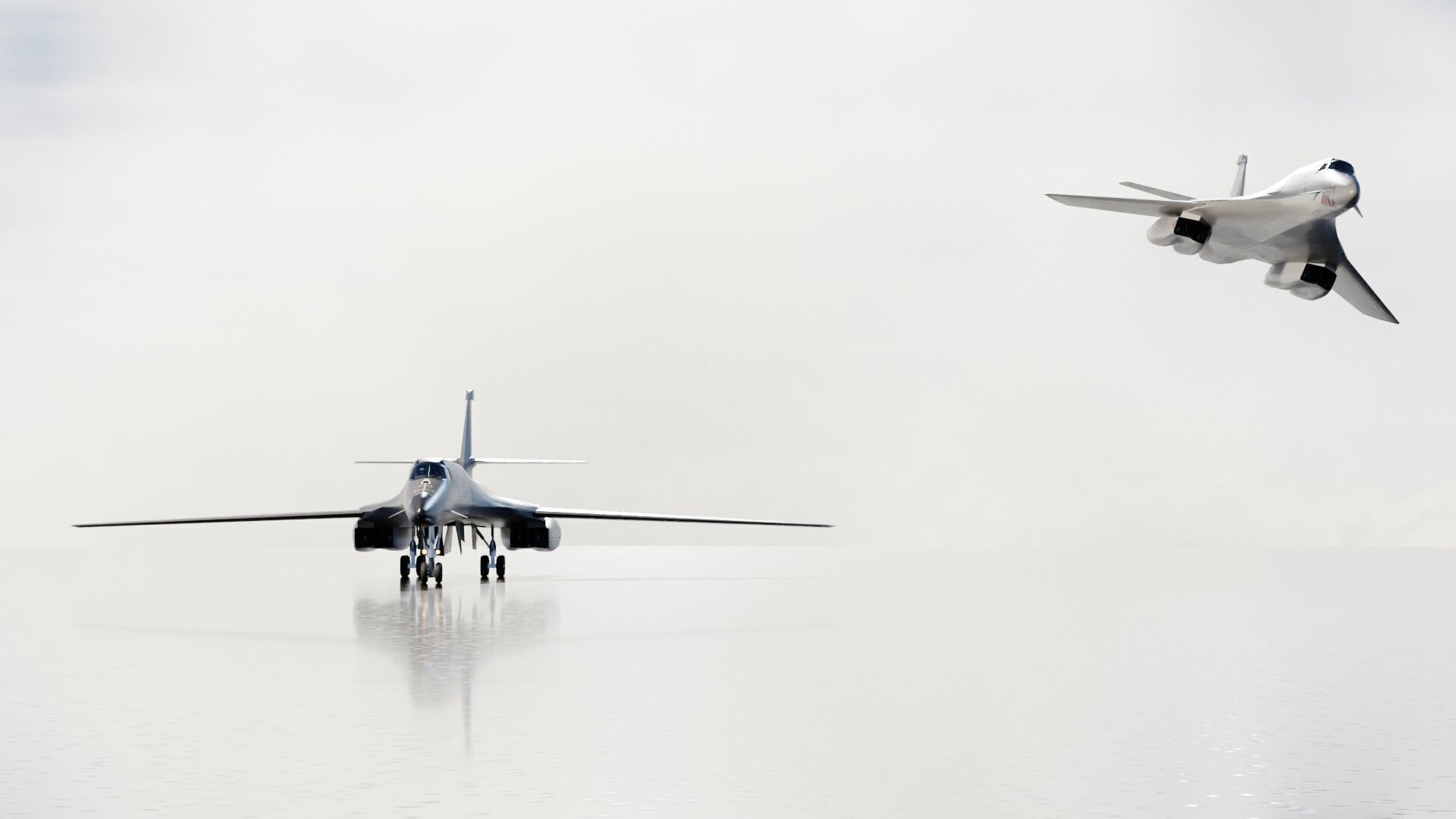 Rockwell B-1 Lancer Low-poly 3D model_18