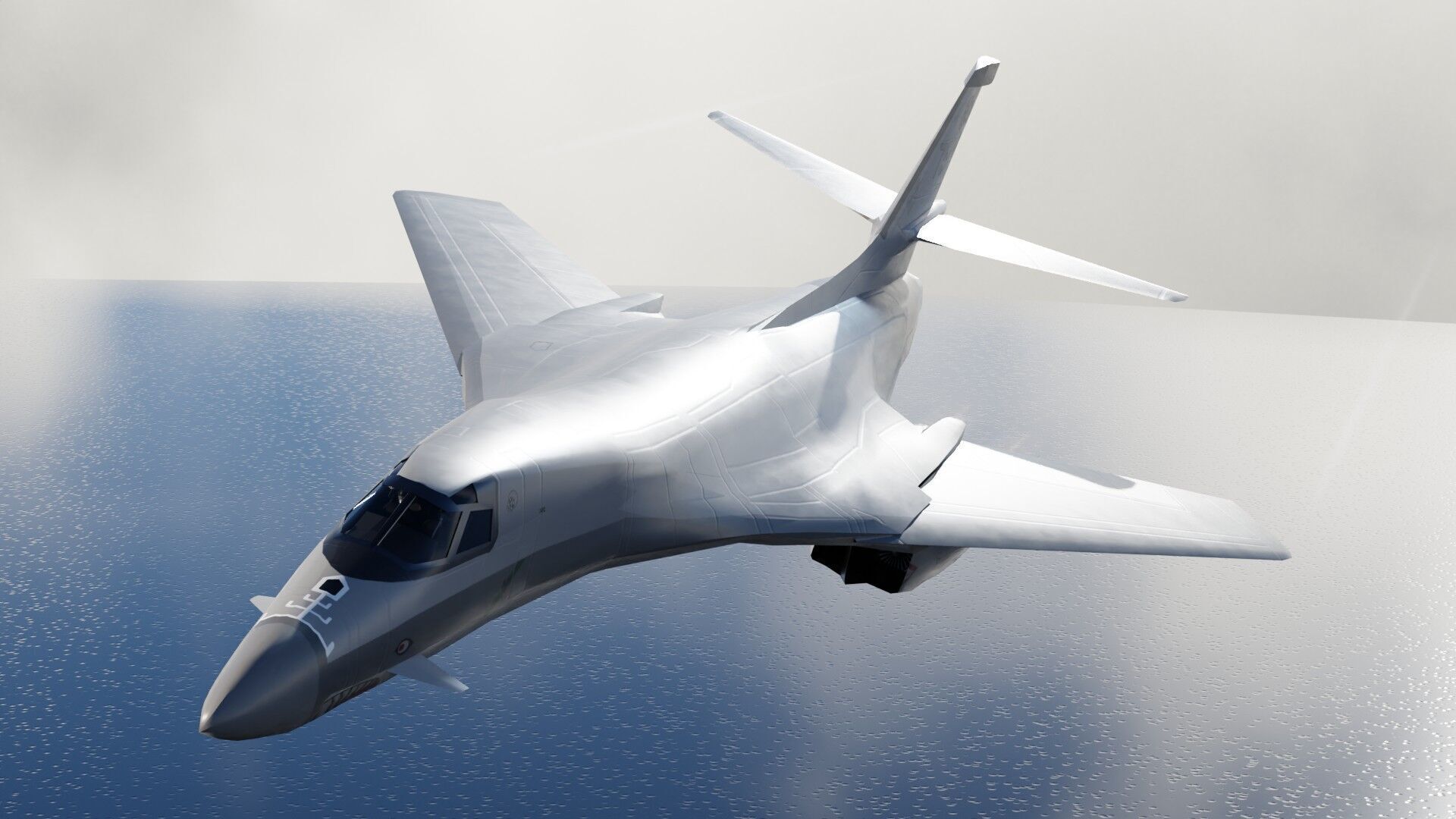 Rockwell B-1 Lancer Low-poly 3D model_15