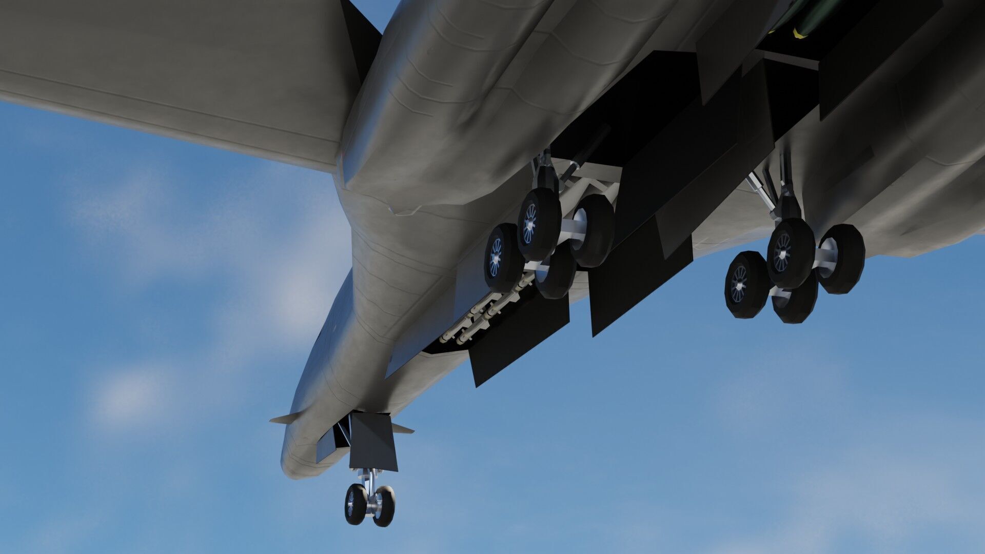 Rockwell B-1 Lancer Low-poly 3D model_23