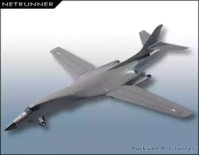 Rockwell B-1 Lancer Low-poly 3D model