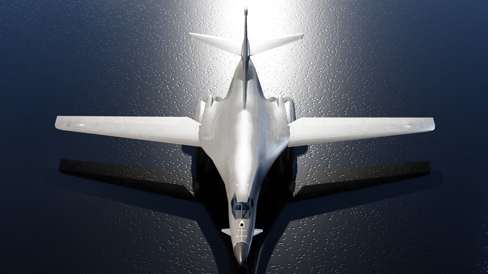 Rockwell B-1 Lancer Low-poly 3D model_6