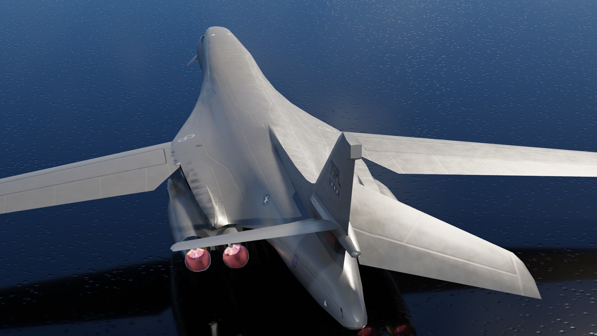 Rockwell B-1 Lancer Low-poly 3D model_21