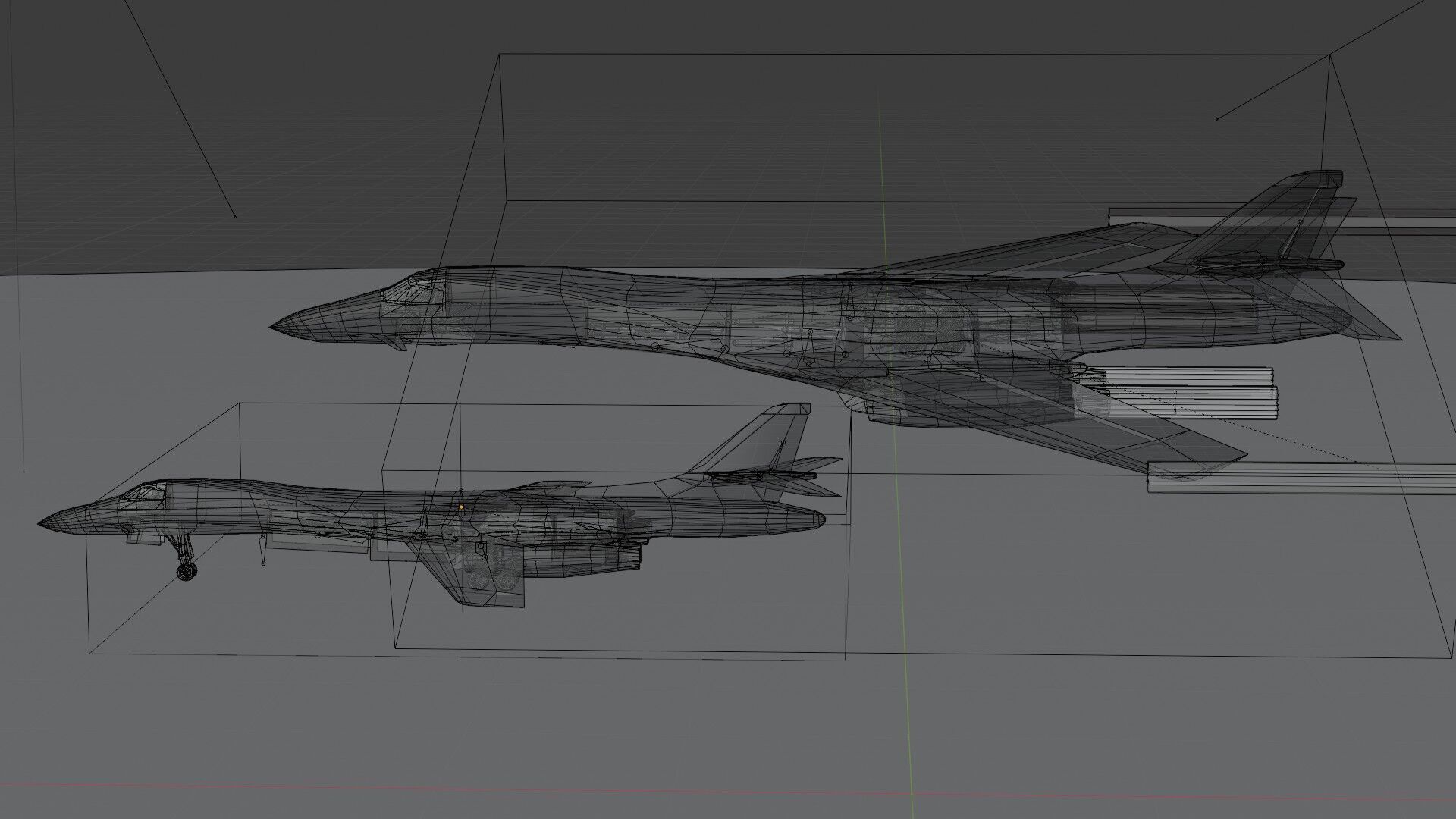 Rockwell B-1 Lancer Low-poly 3D model_17