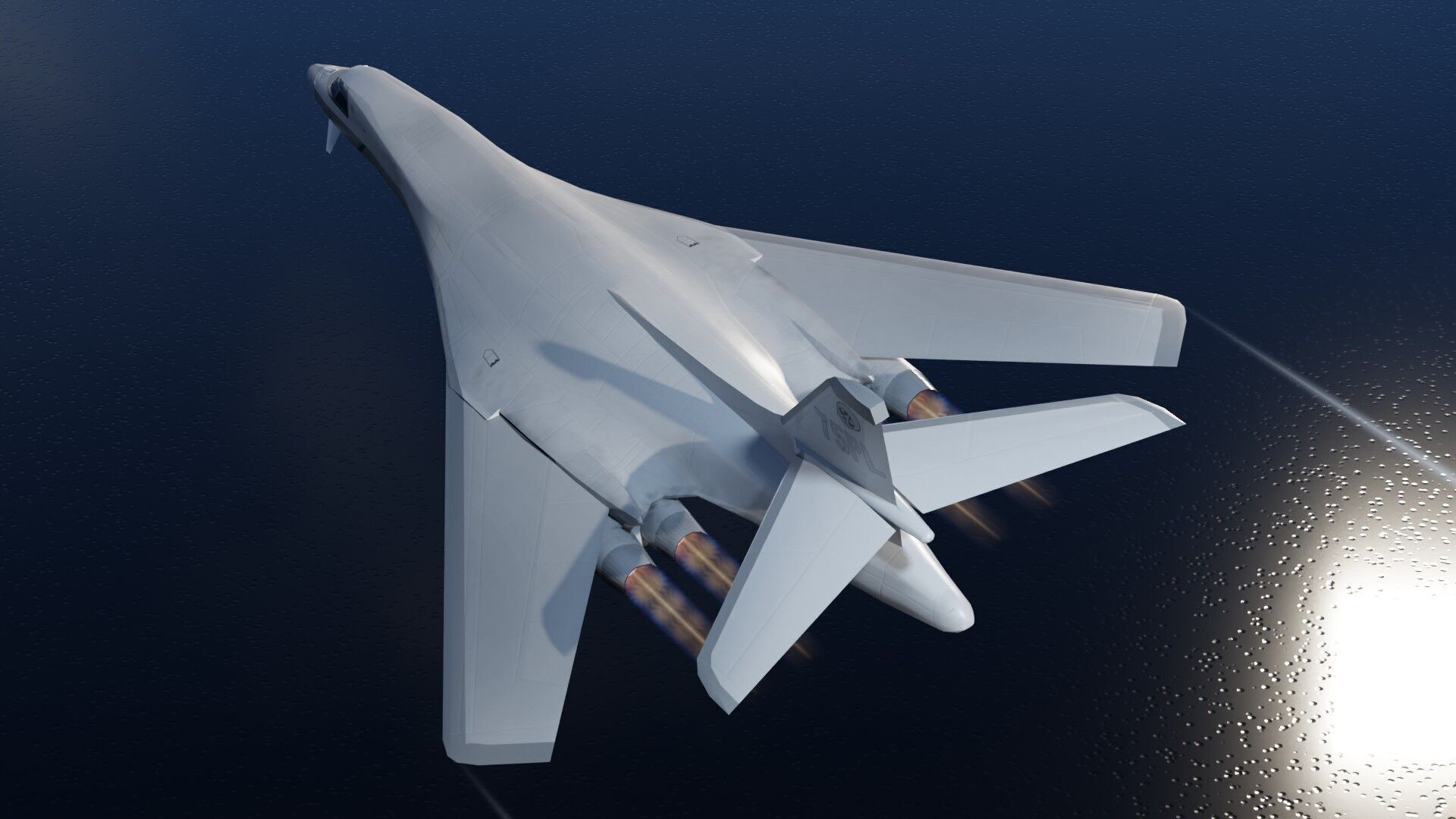 Rockwell B-1 Lancer Low-poly 3D model_14