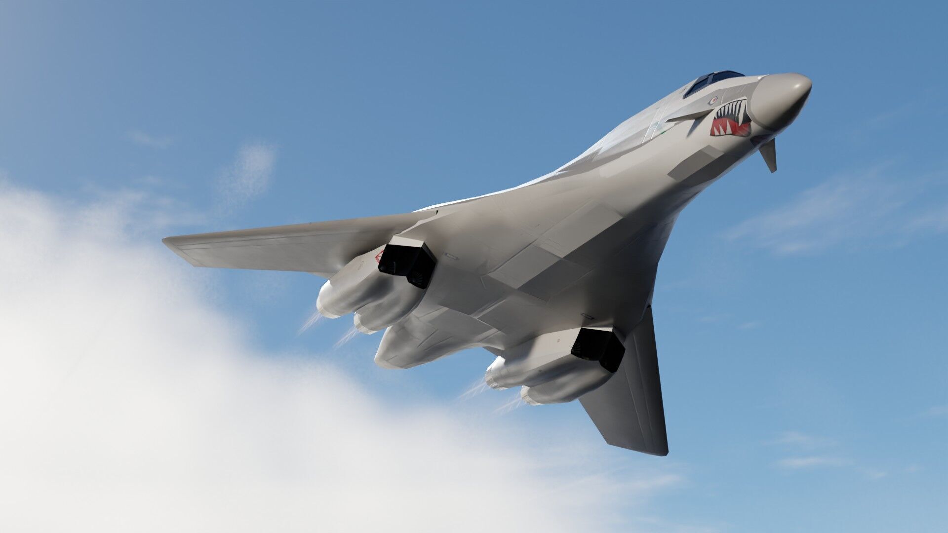 Rockwell B-1 Lancer Low-poly 3D model_12