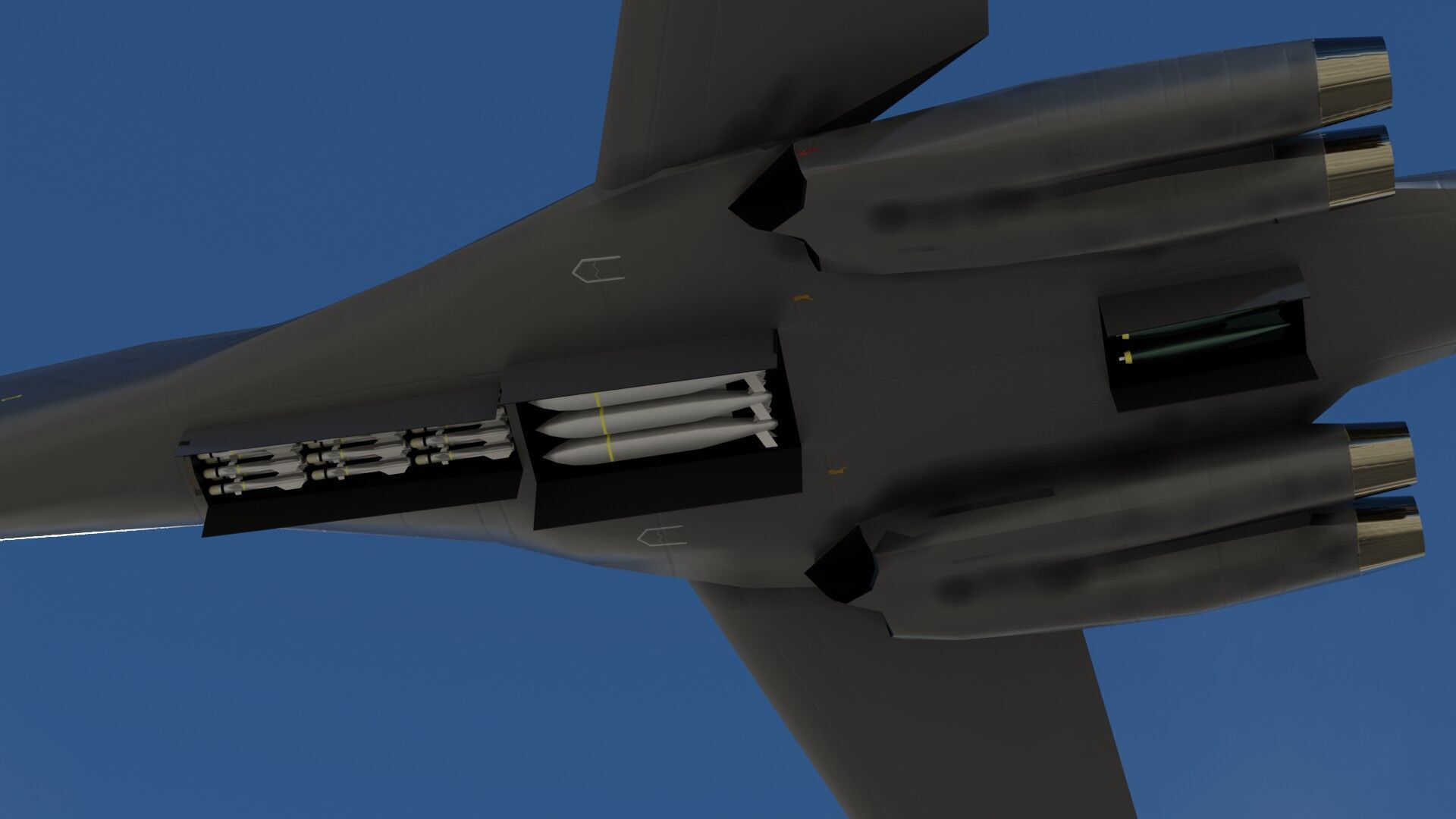 Rockwell B-1 Lancer Low-poly 3D model_22