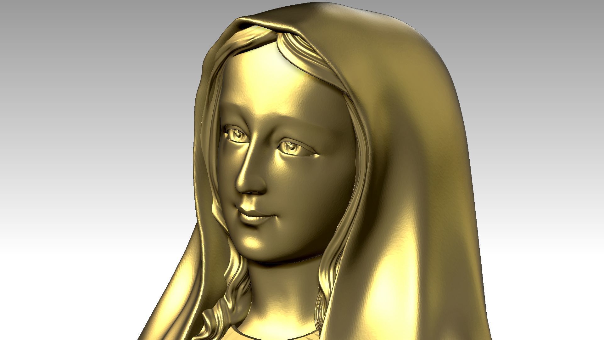 Our Lady of Fatima - Virgin Mary 3D print model_27