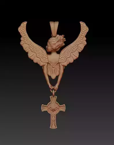 Angel Cross Pendant