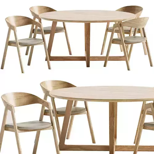BENT SILLA CHAIR and TABLE SET