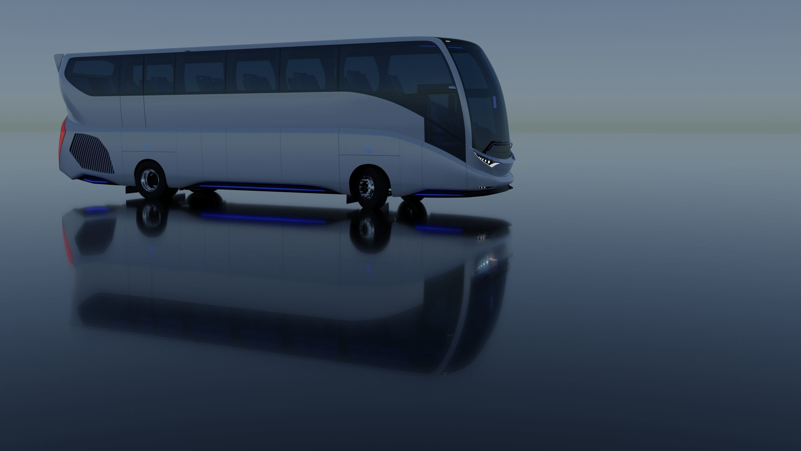 Khalif Panoramic electric bus 2022 3D model_23