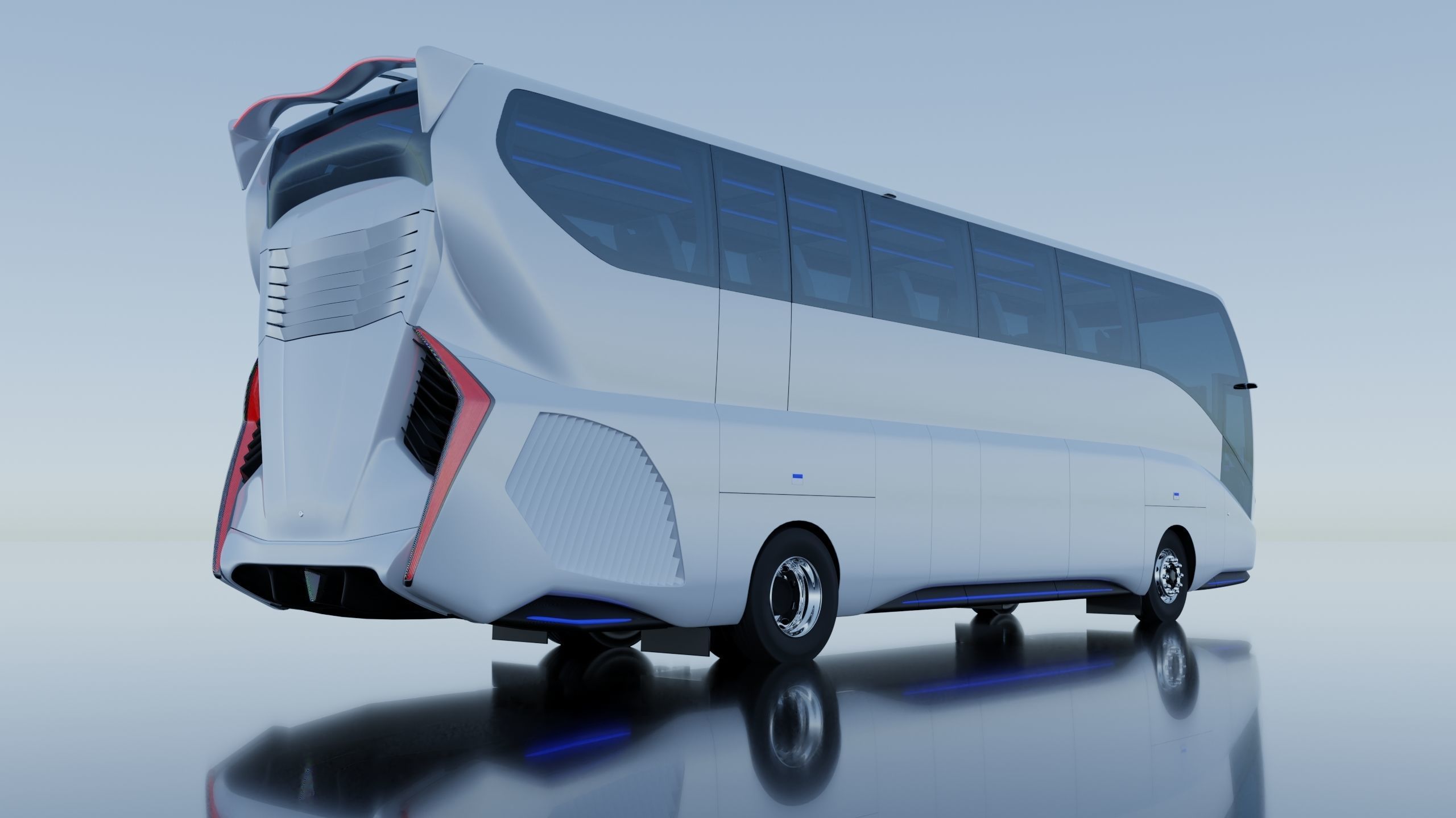 Khalif Panoramic electric bus 2022 3D model_5