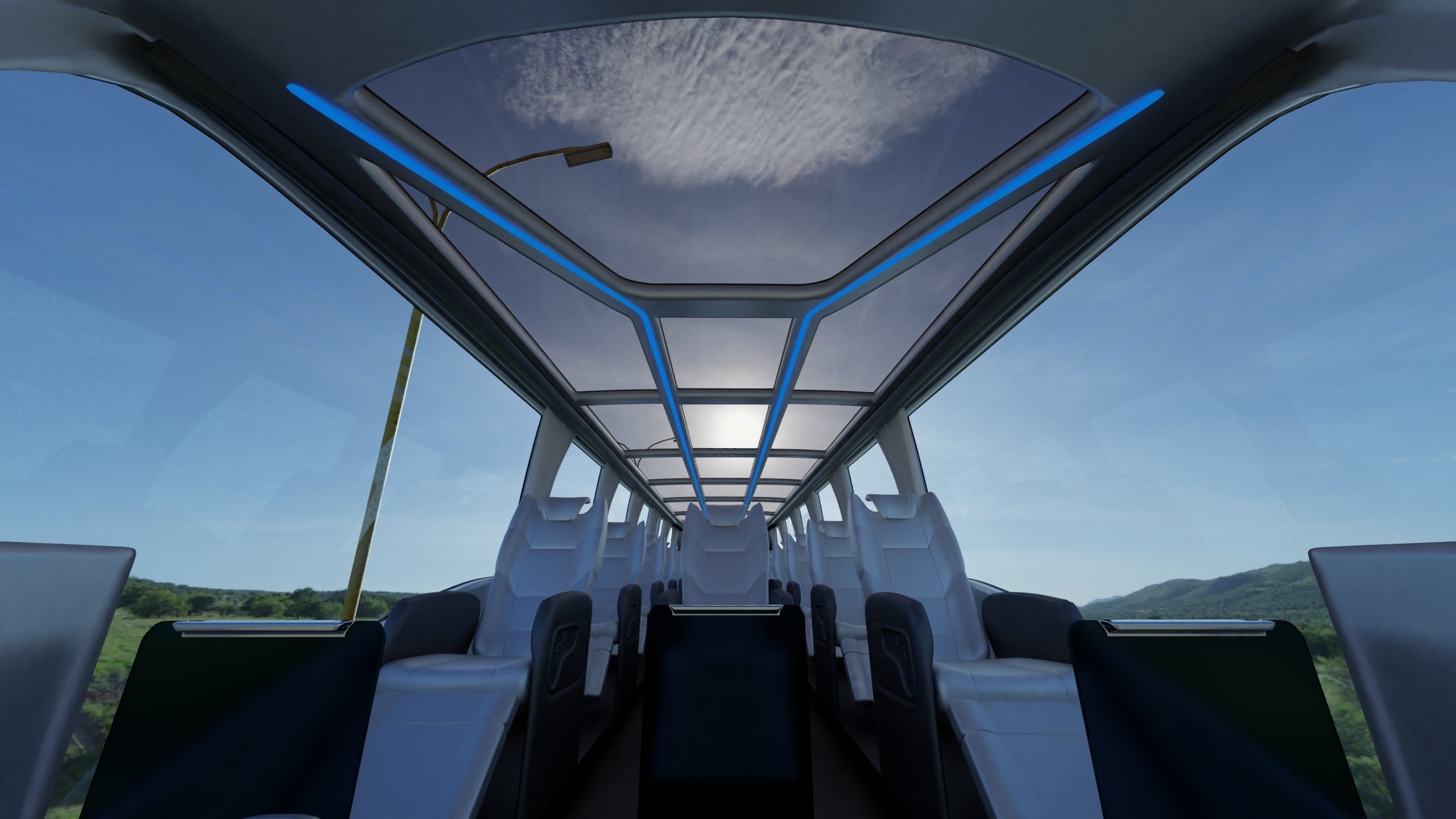 Khalif Panoramic electric bus 2022 3D model_14