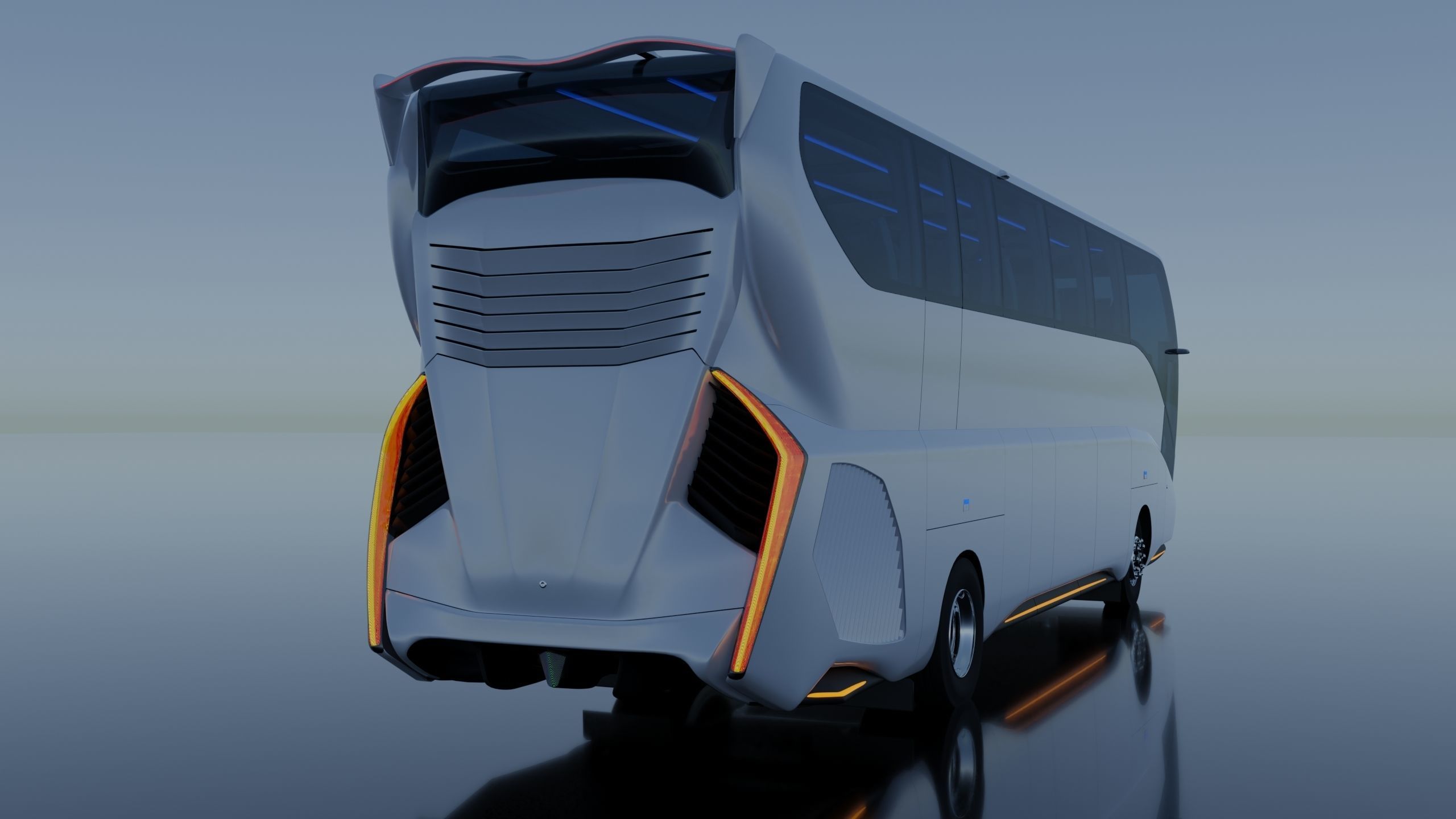 Khalif Panoramic electric bus 2022 3D model_11