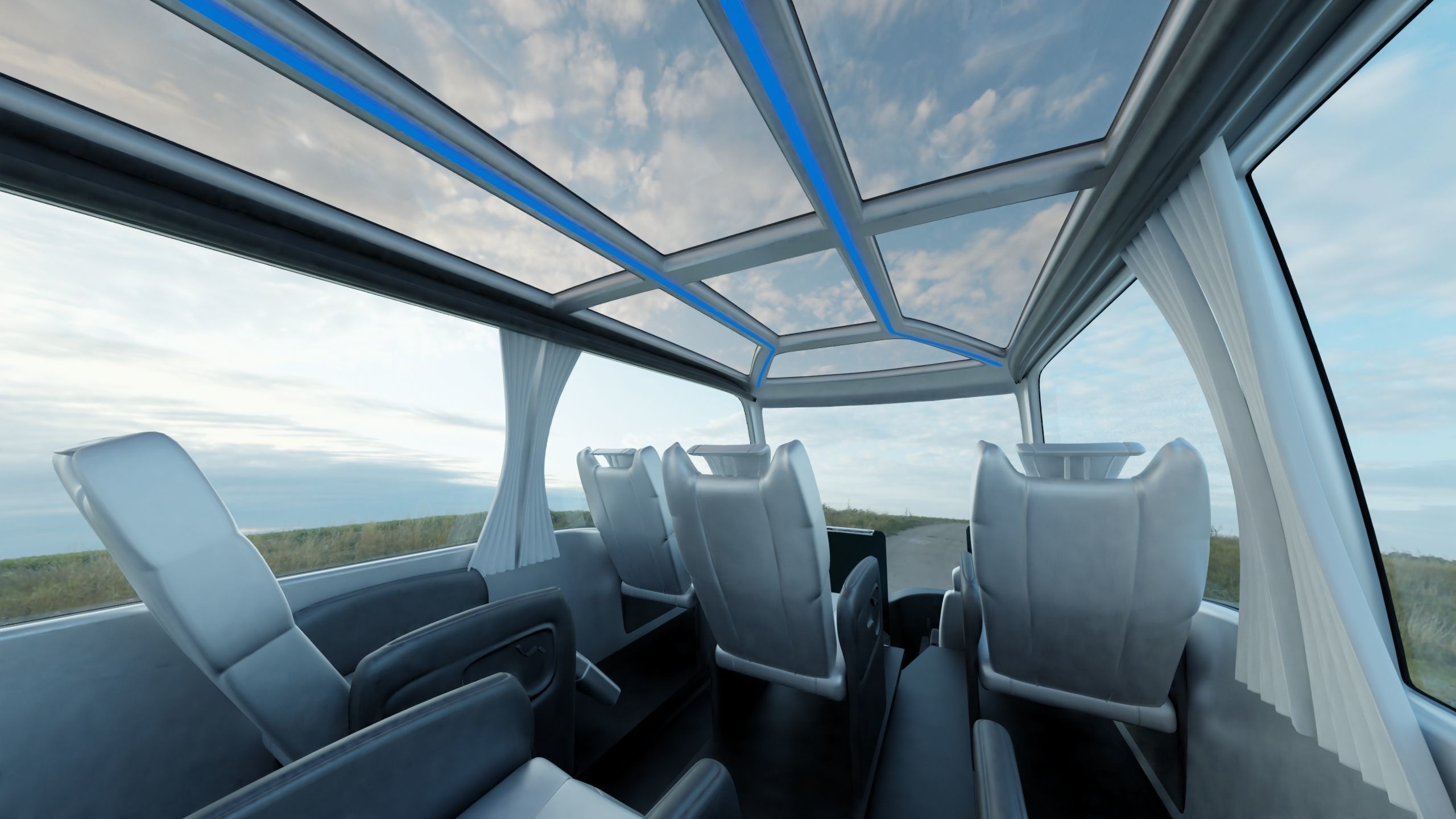 Khalif Panoramic electric bus 2022 3D model_16