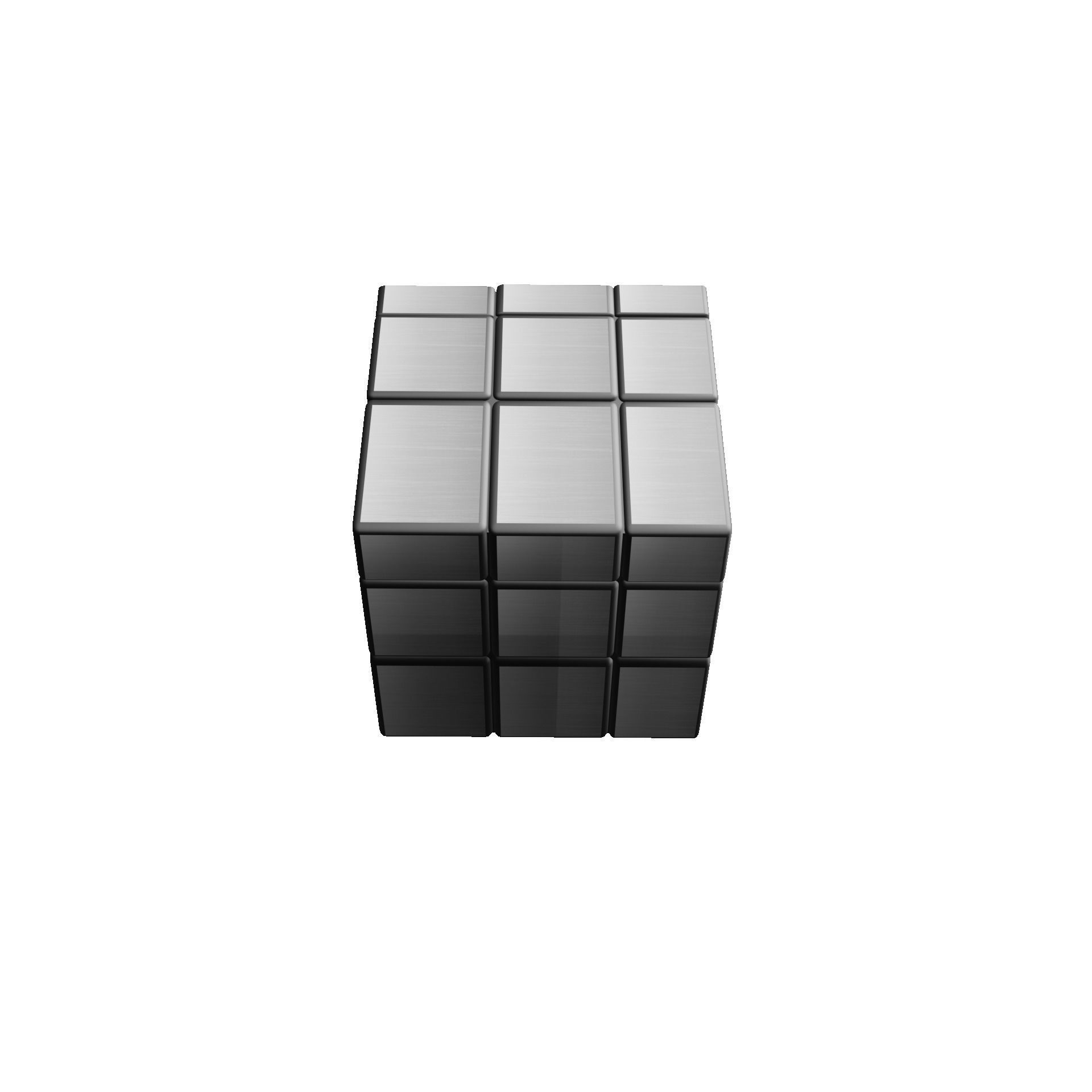 Mirror Cube Low-poly 3D model_34