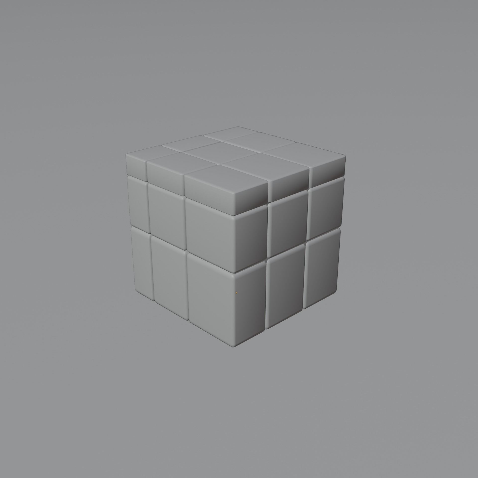 Mirror Cube Low-poly 3D model_39