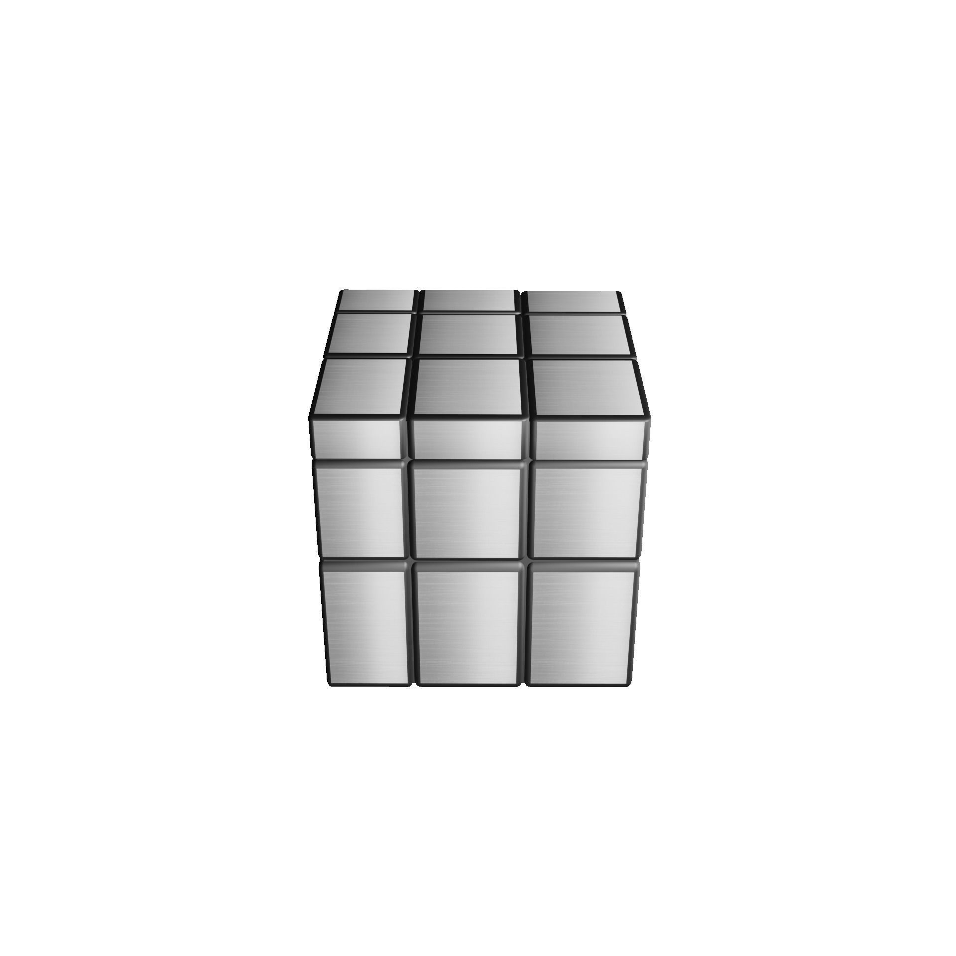 Mirror Cube Low-poly 3D model_12