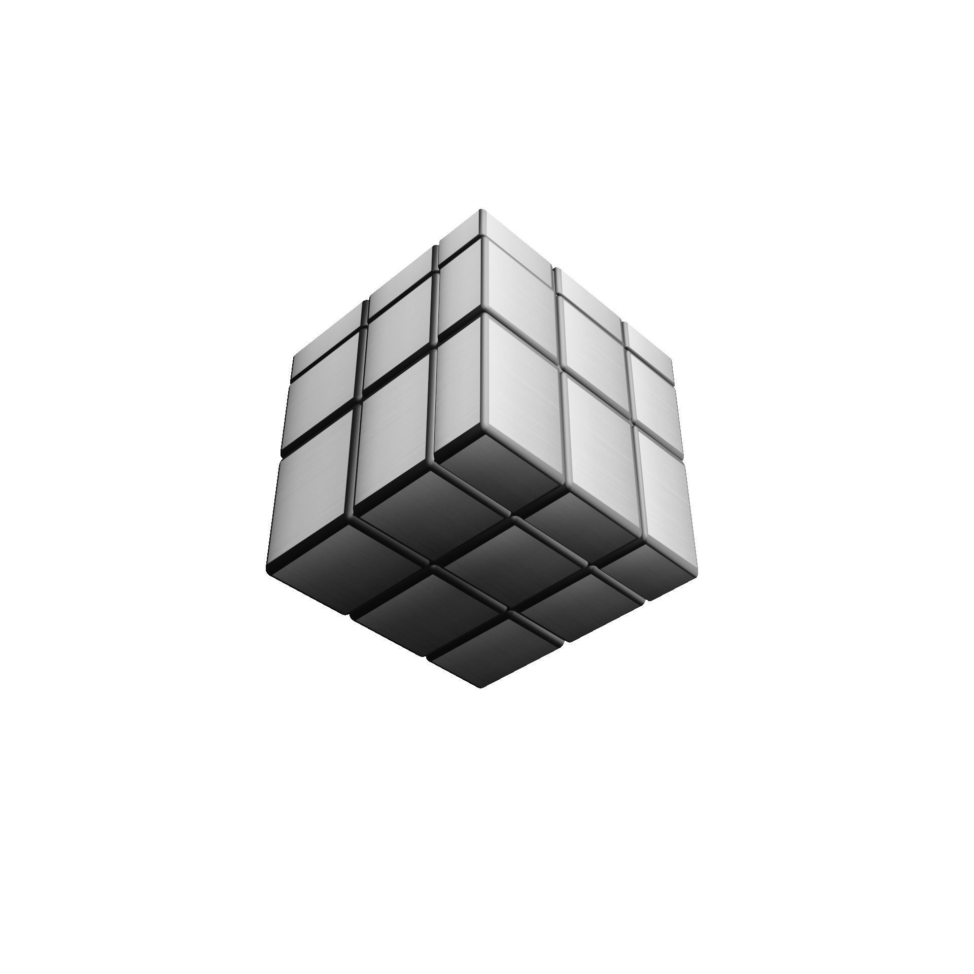 Mirror Cube Low-poly 3D model_26