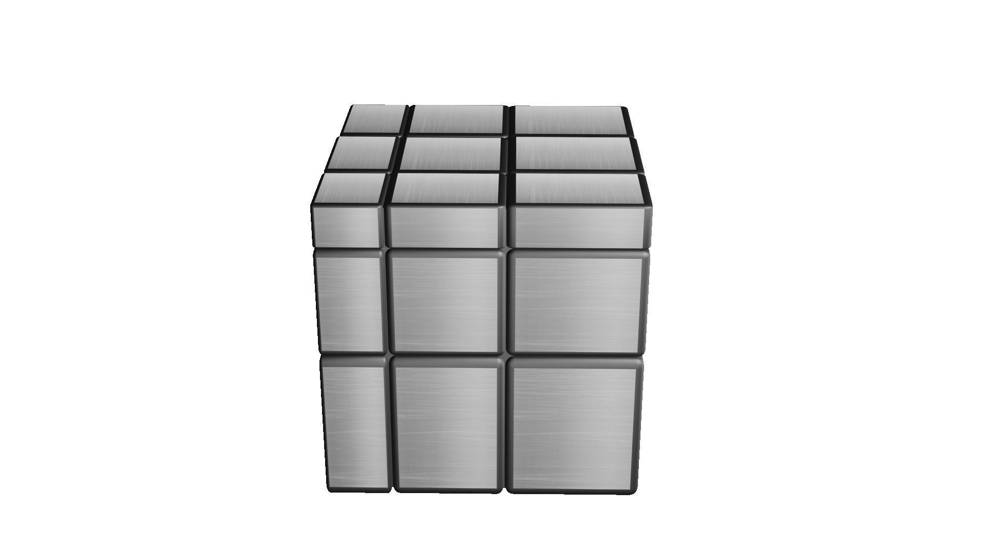 Mirror Cube Low-poly 3D model_32