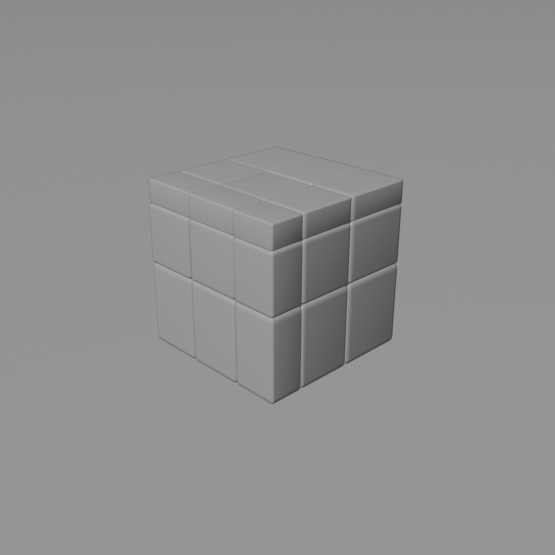 Mirror Cube Low-poly 3D model_37