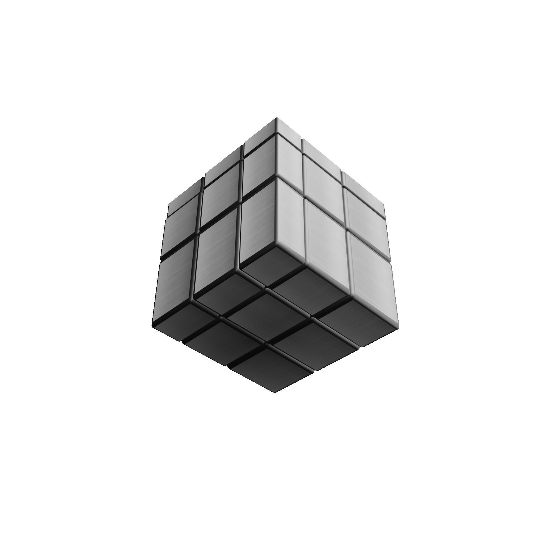 Mirror Cube Low-poly 3D model_30