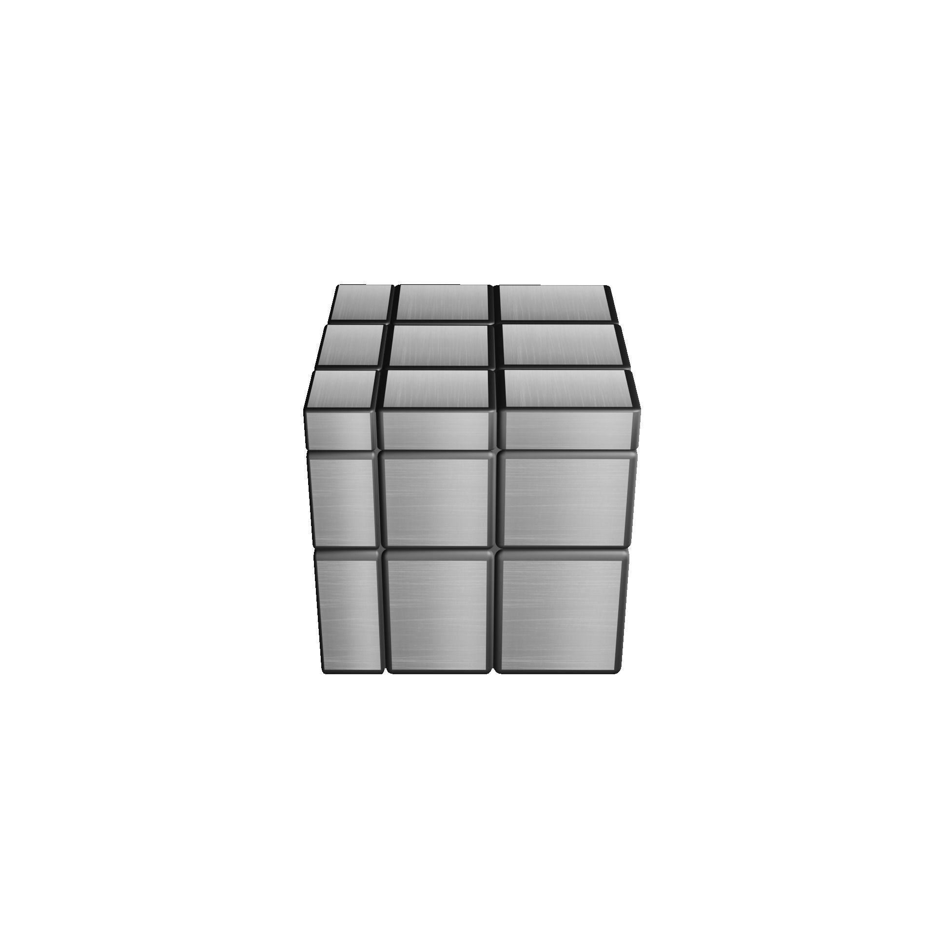 Mirror Cube Low-poly 3D model_13
