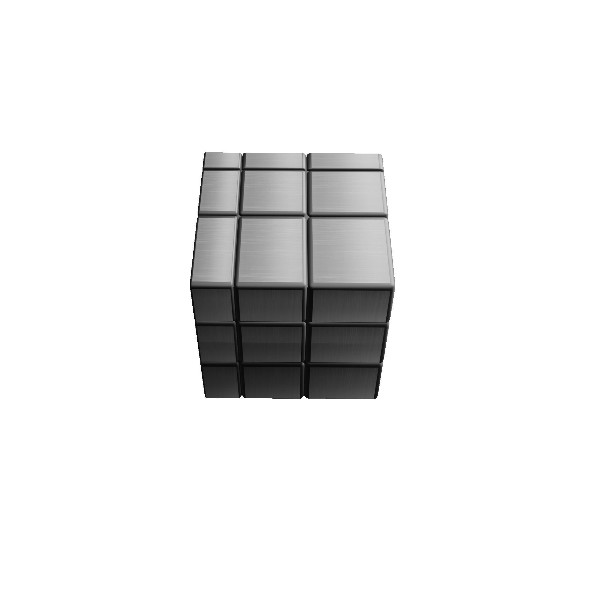 Mirror Cube Low-poly 3D model_25