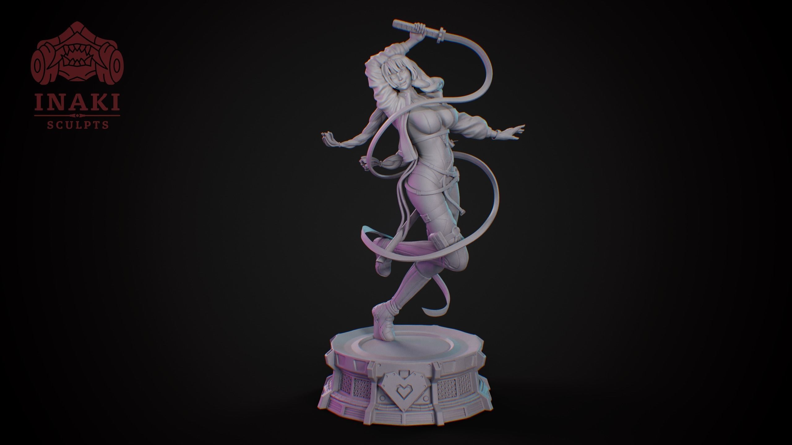 Kanroji Mitsuri Cyberpunk - Kimetsu No Yaiba 3D print model_5