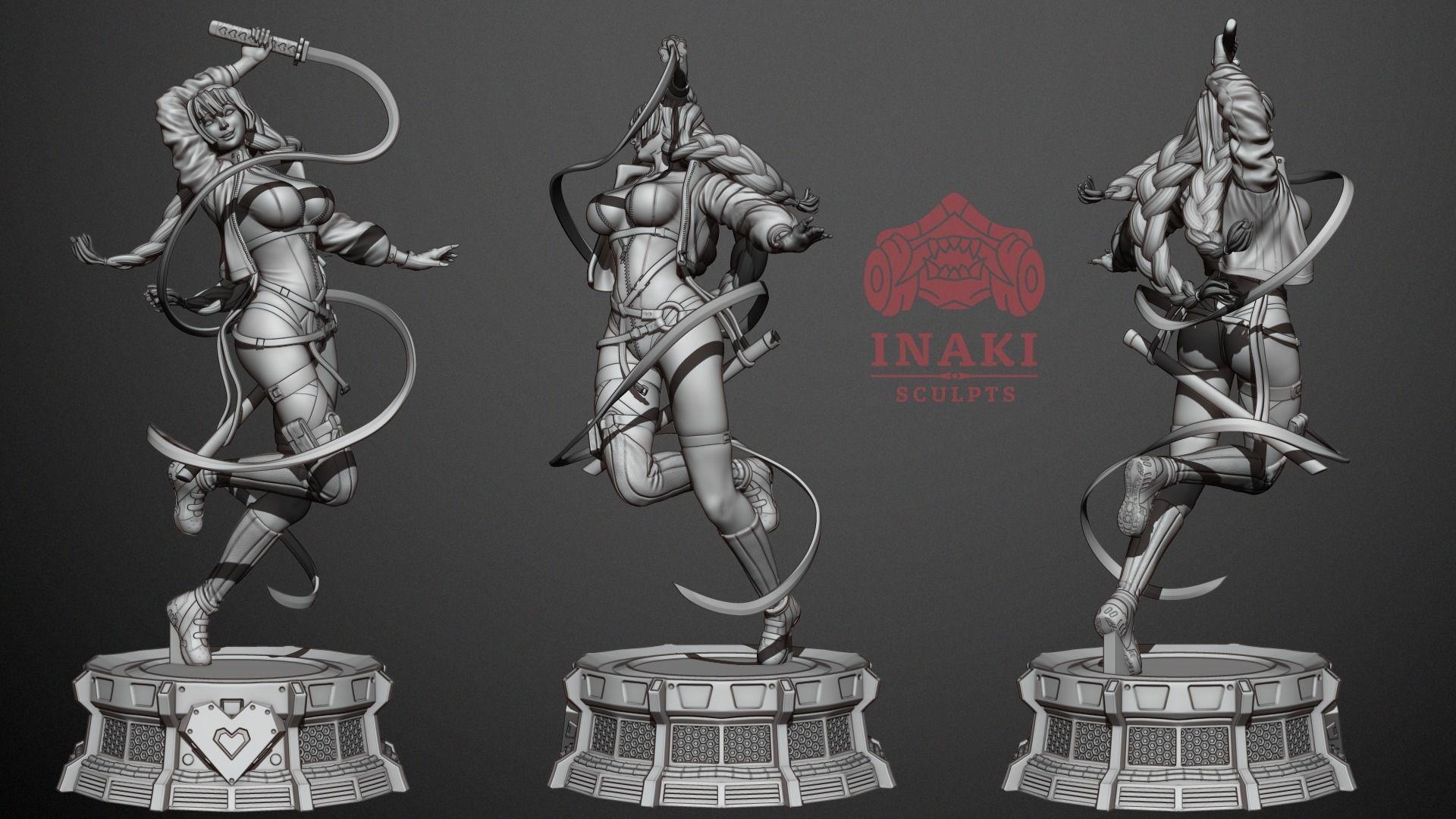 Kanroji Mitsuri Cyberpunk - Kimetsu No Yaiba 3D print model_7