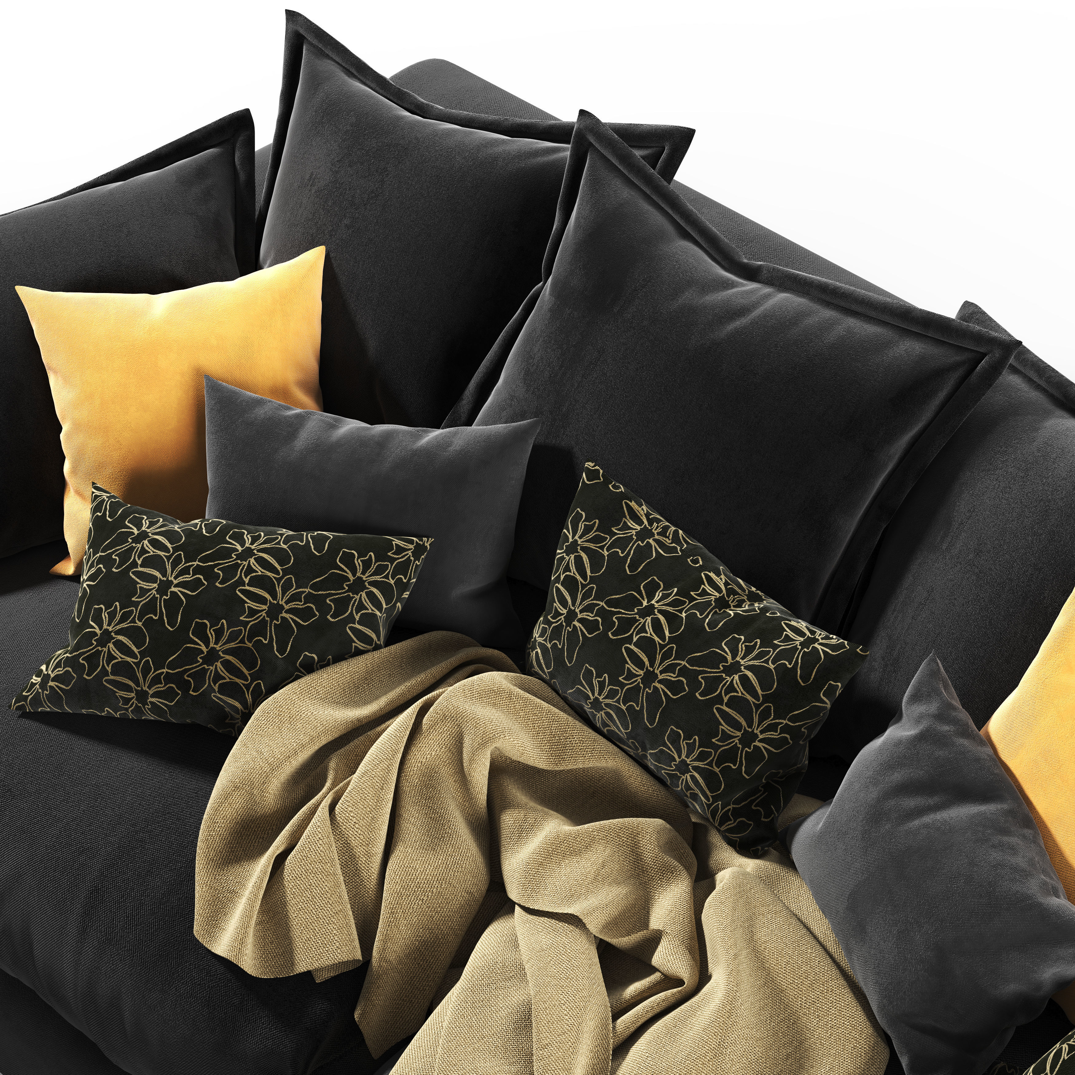 wodge2 sofa 3D model_2