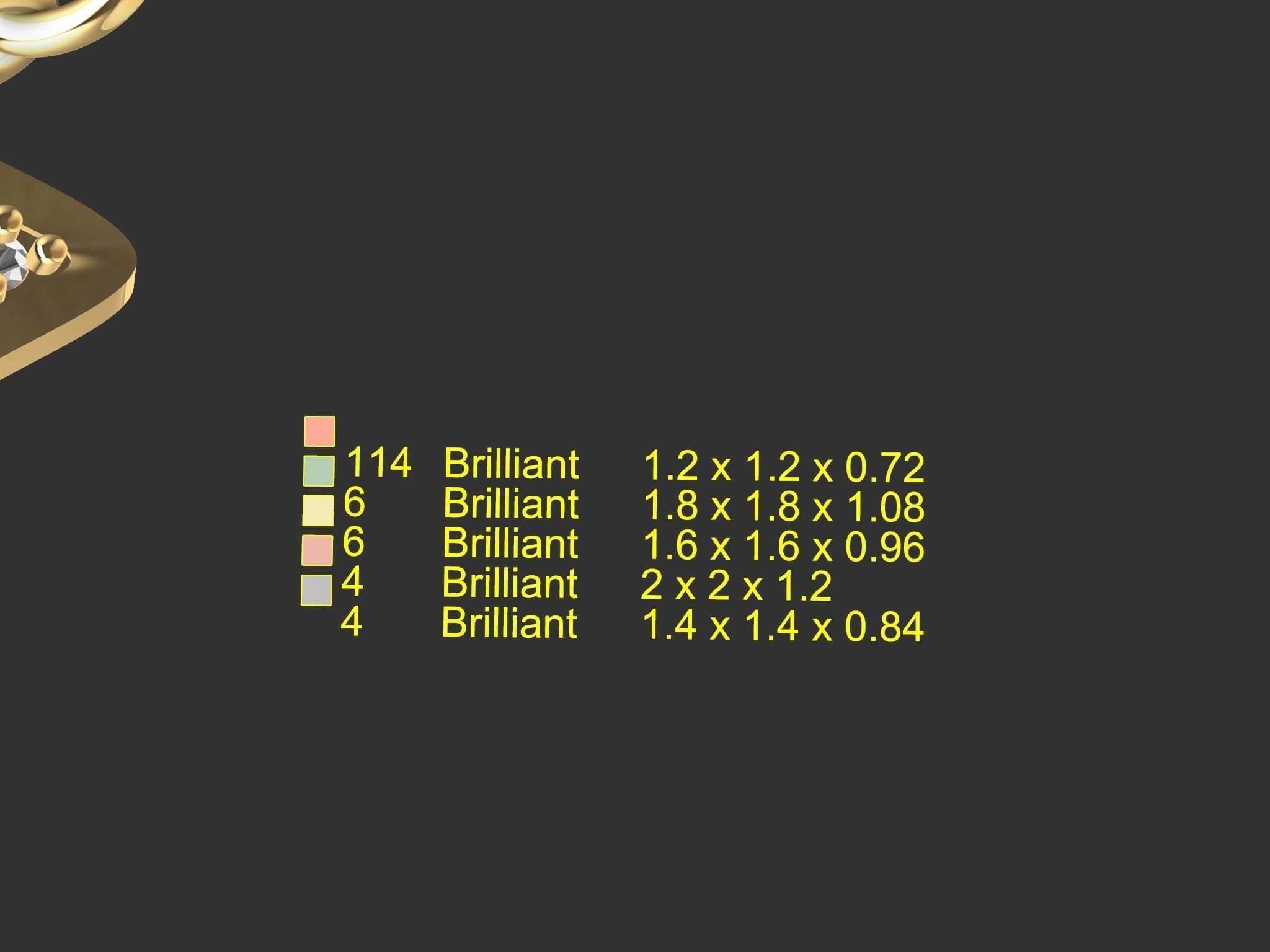 dragonfly pendant with chain and  rope chain 3D print model_11