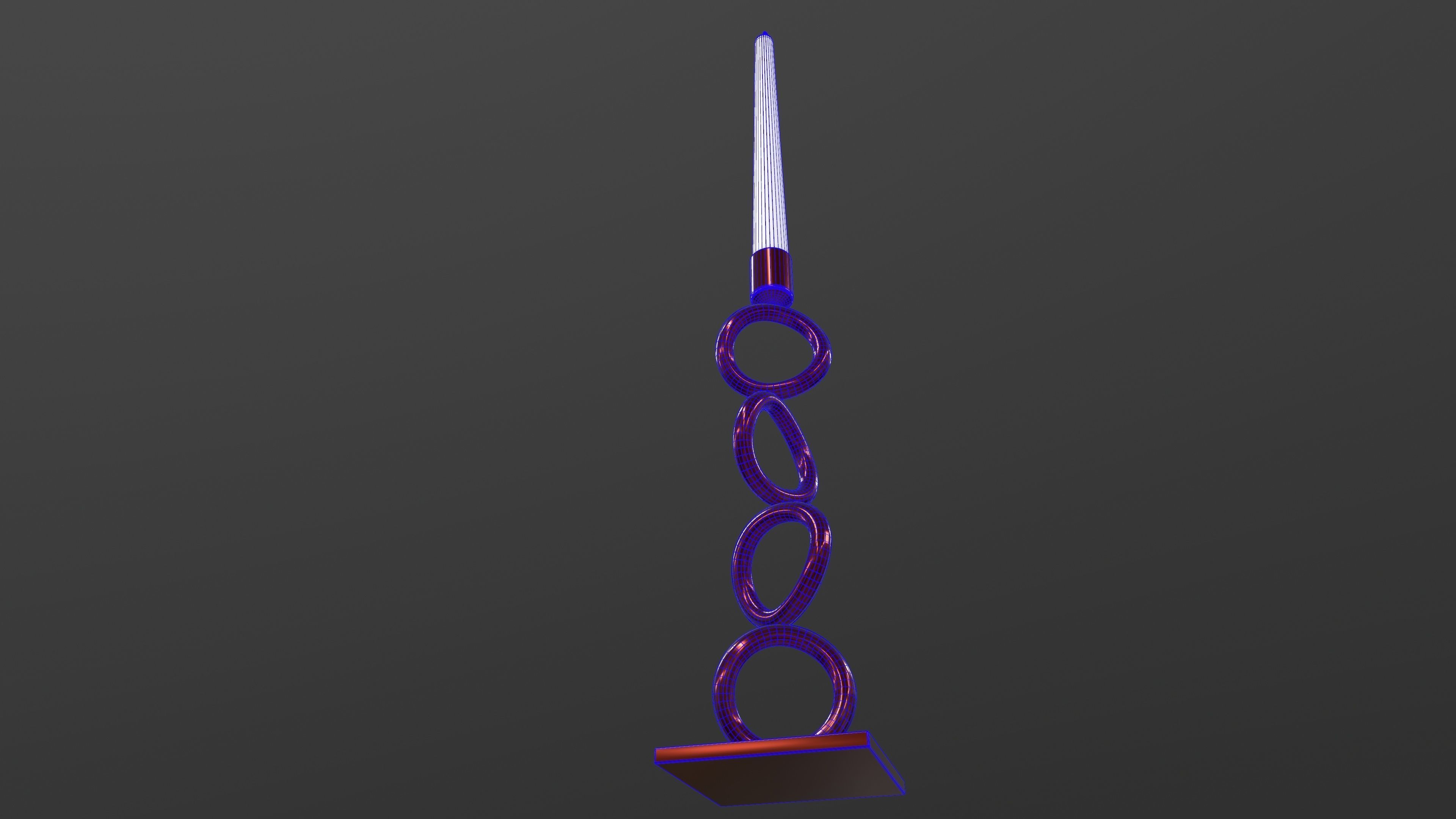 Candle Stick 3D Model AR VR Low-poly 3D model_12