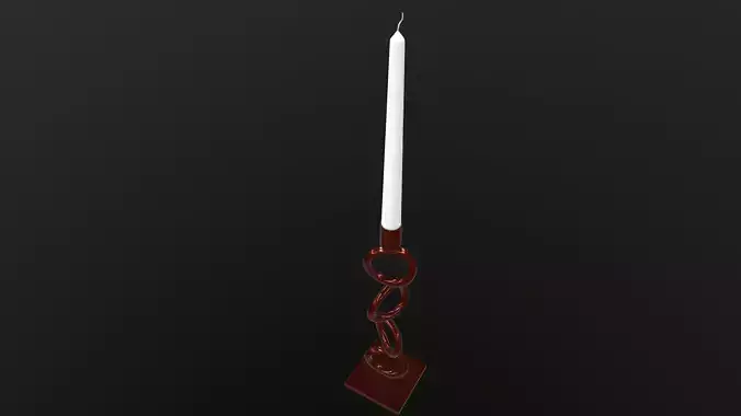 Candle Stick 3D Model AR VR
