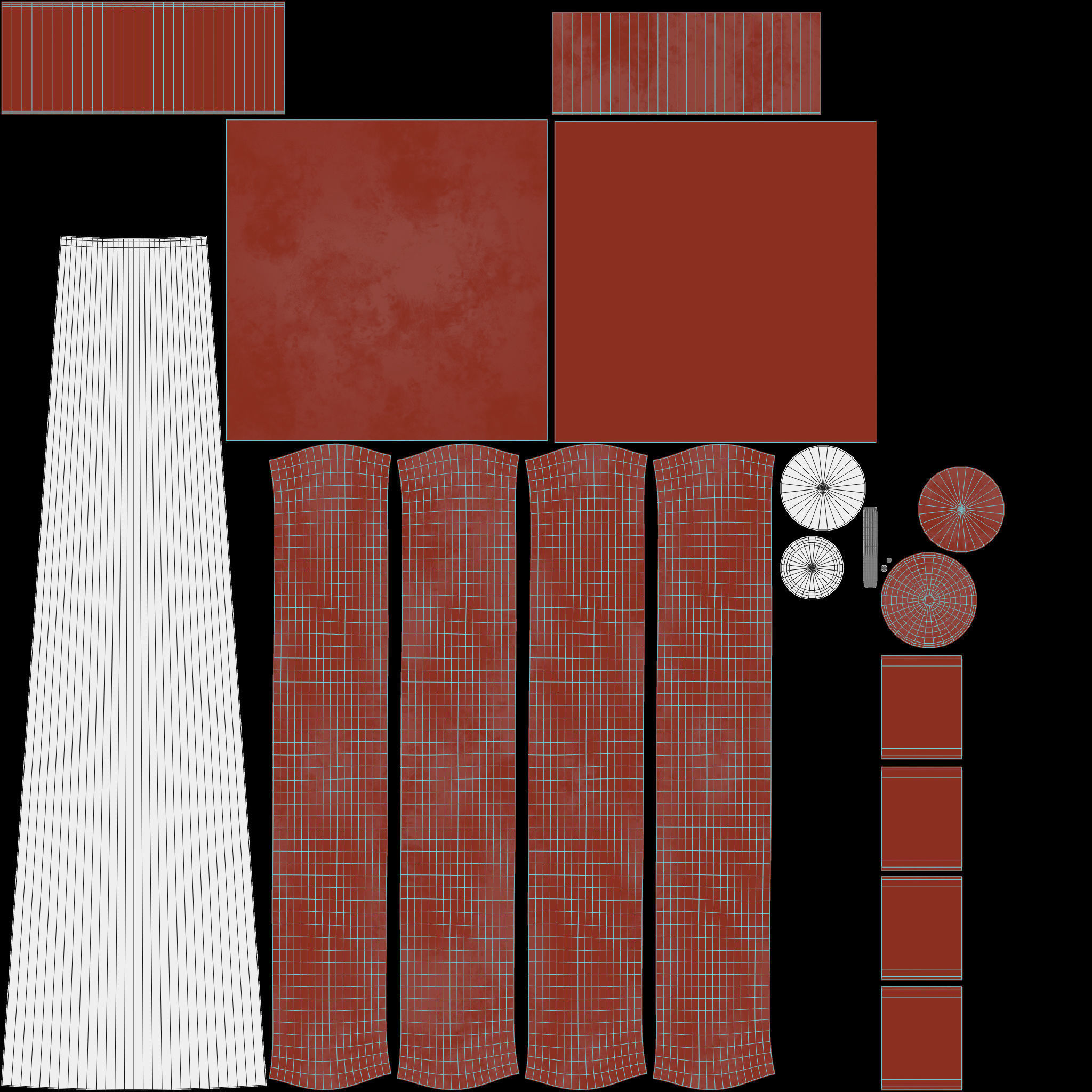 Candle Stick 3D Model AR VR Low-poly 3D model_13