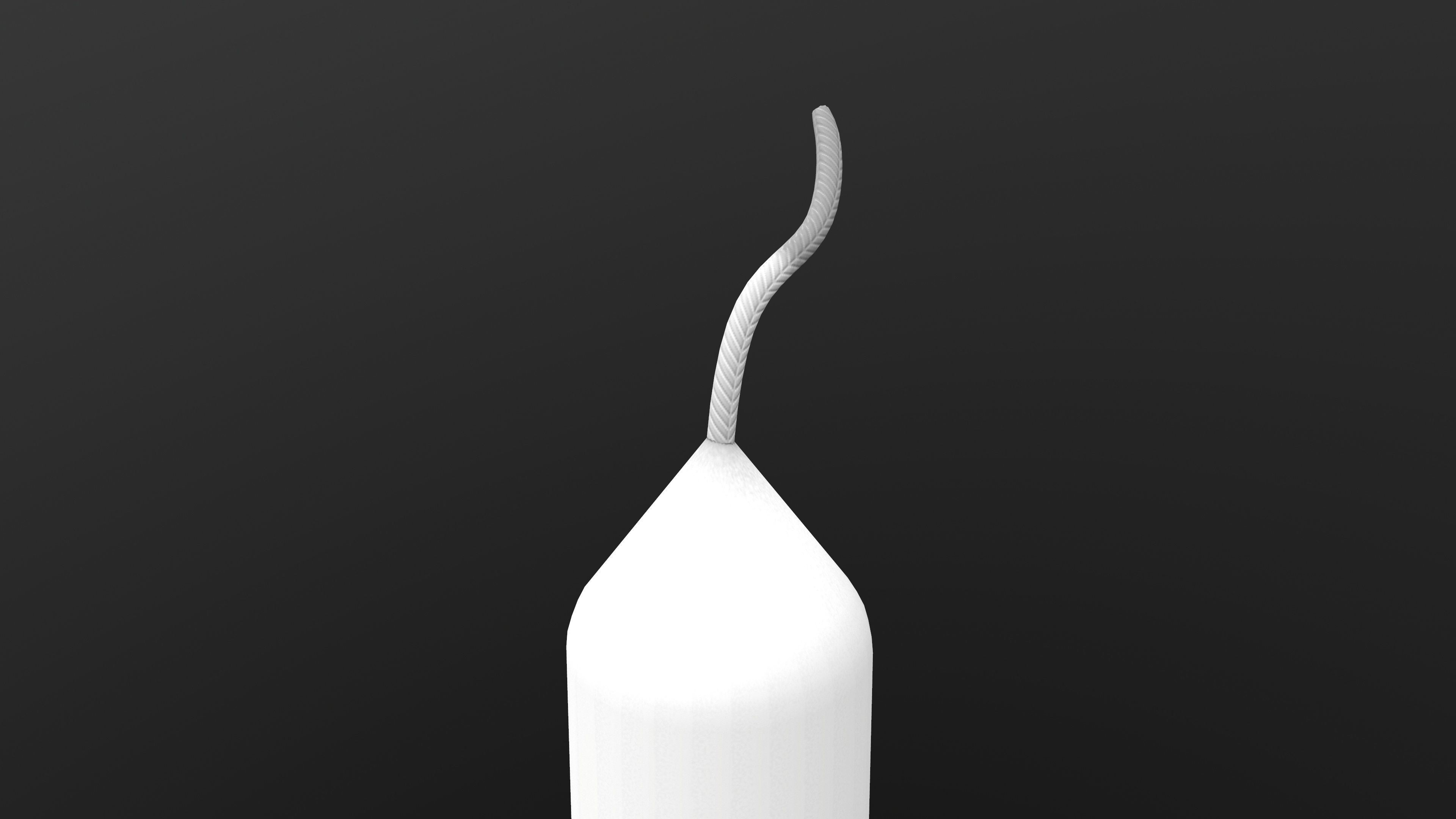 Candle Stick 3D Model AR VR Low-poly 3D model_9