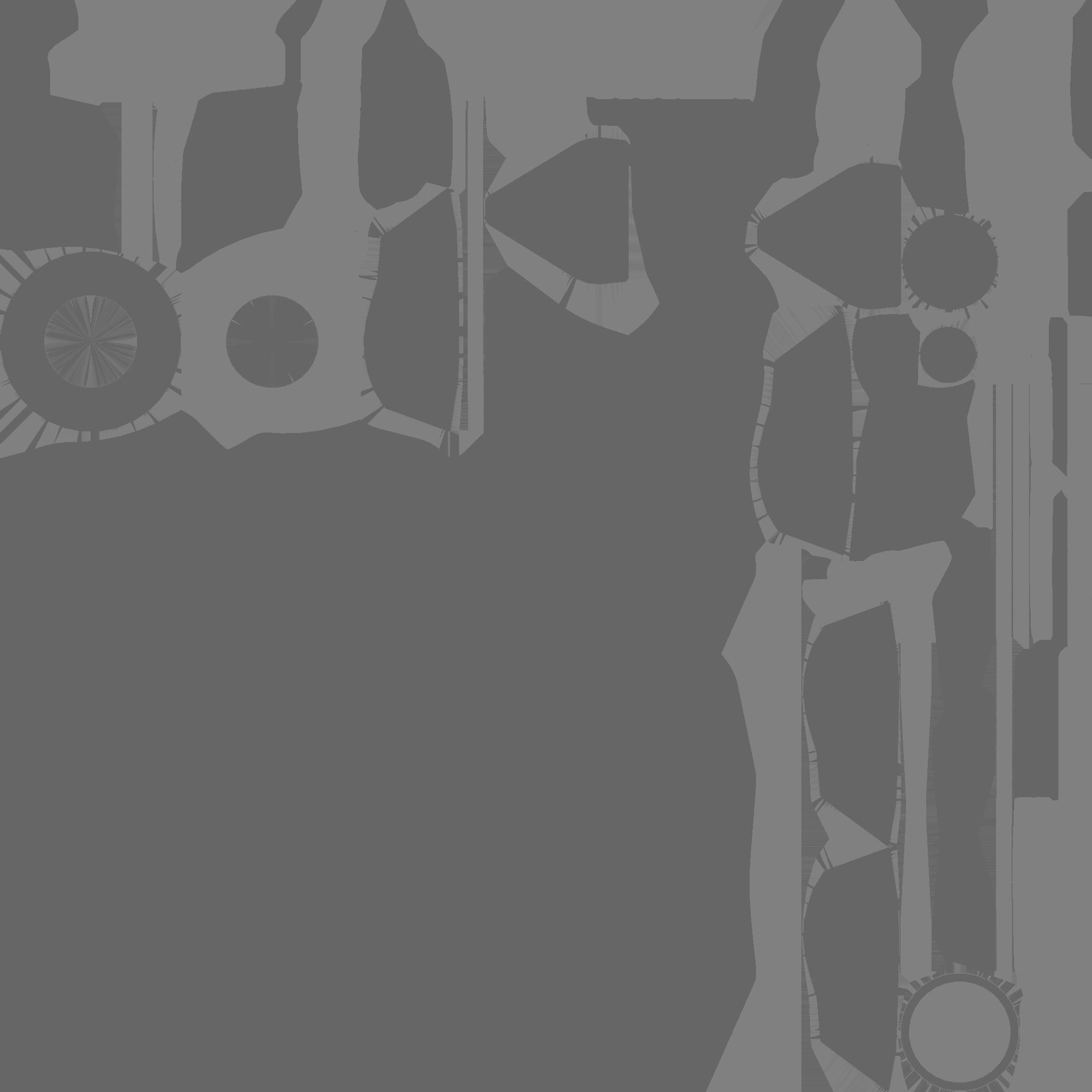 SciFi Shield A03 Black Green - Sci Fi Weapon Design Low-poly 3D model_27