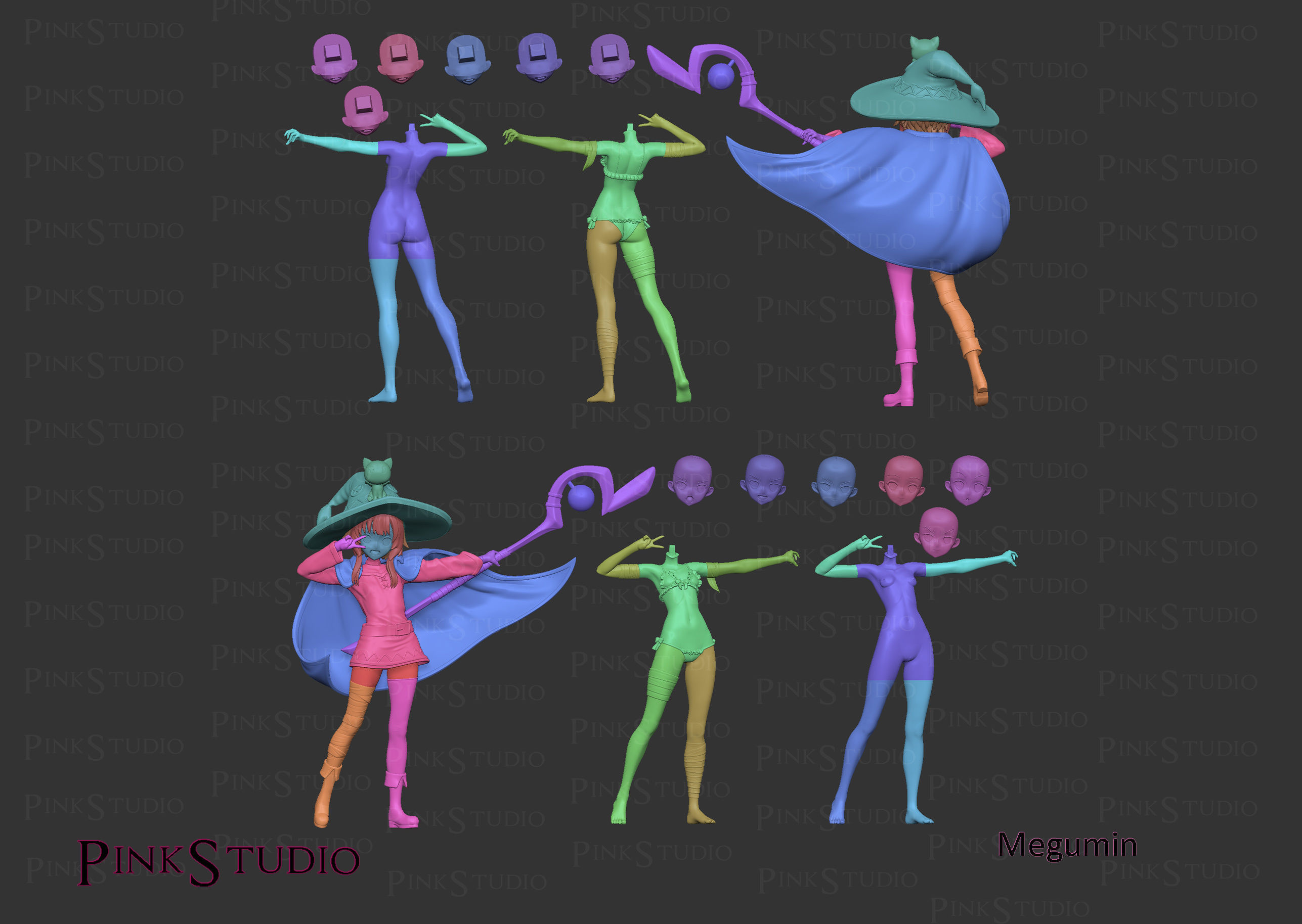 Konosuba - Megumin 3D print model_16