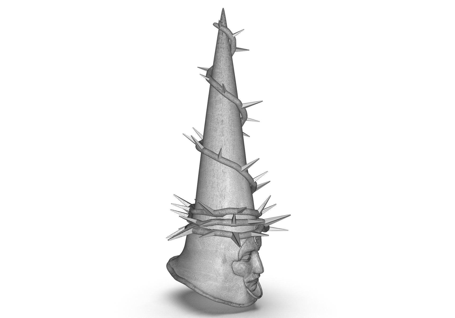The Penitent One Helmet Blasphemous Stoic Mask 3D print model_33