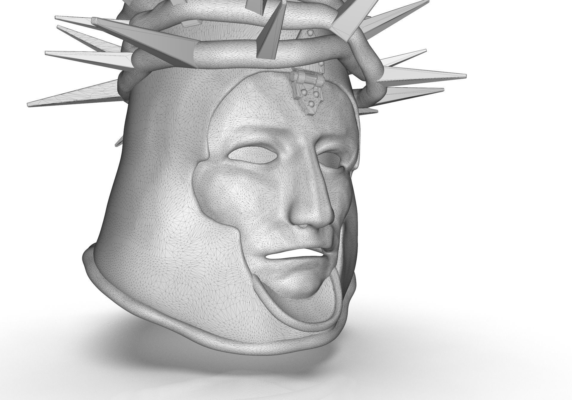 The Penitent One Helmet Blasphemous Stoic Mask 3D print model_34