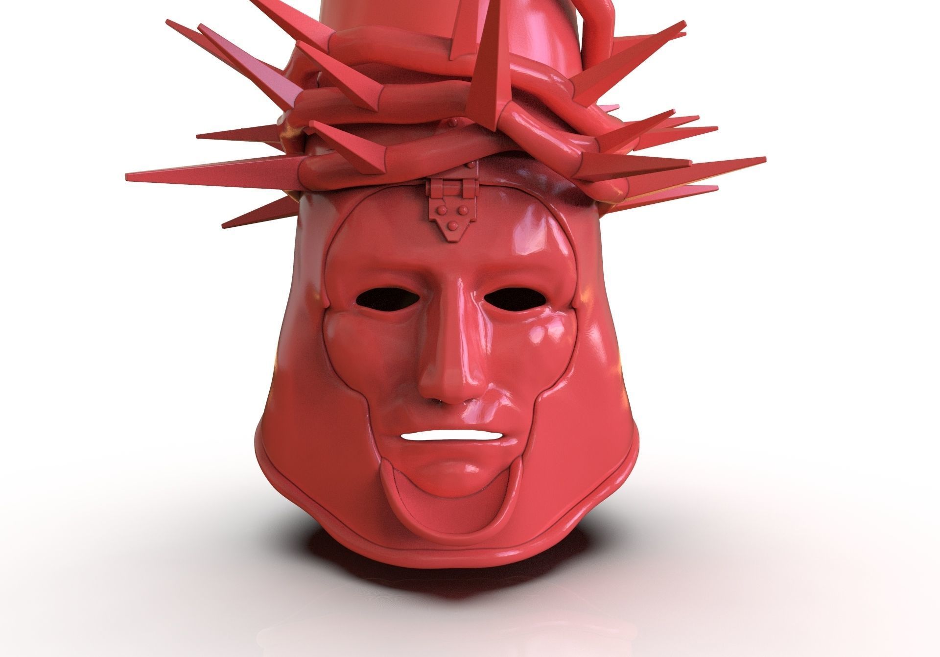 The Penitent One Helmet Blasphemous Stoic Mask 3D print model_23
