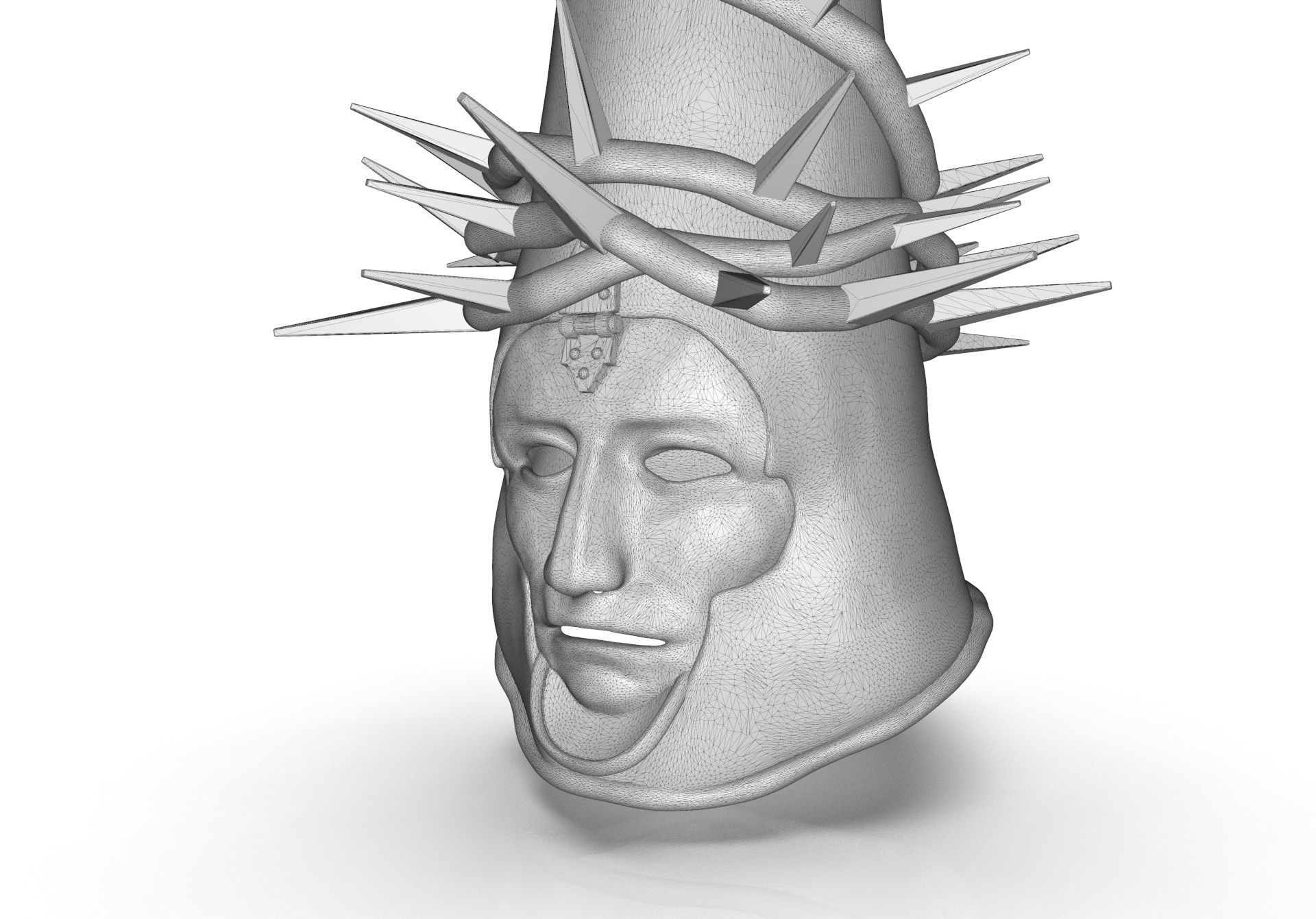 The Penitent One Helmet Blasphemous Stoic Mask 3D print model_35