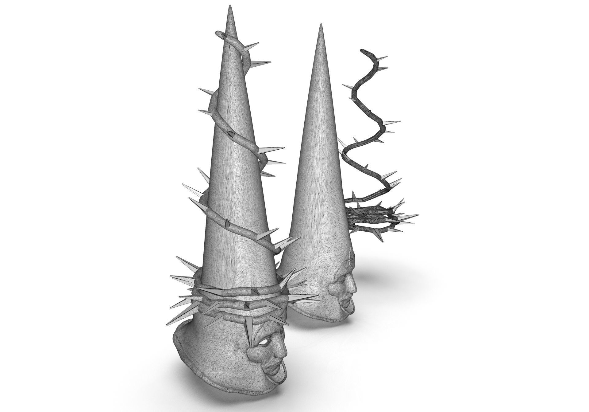 The Penitent One Helmet Blasphemous Stoic Mask 3D print model_43