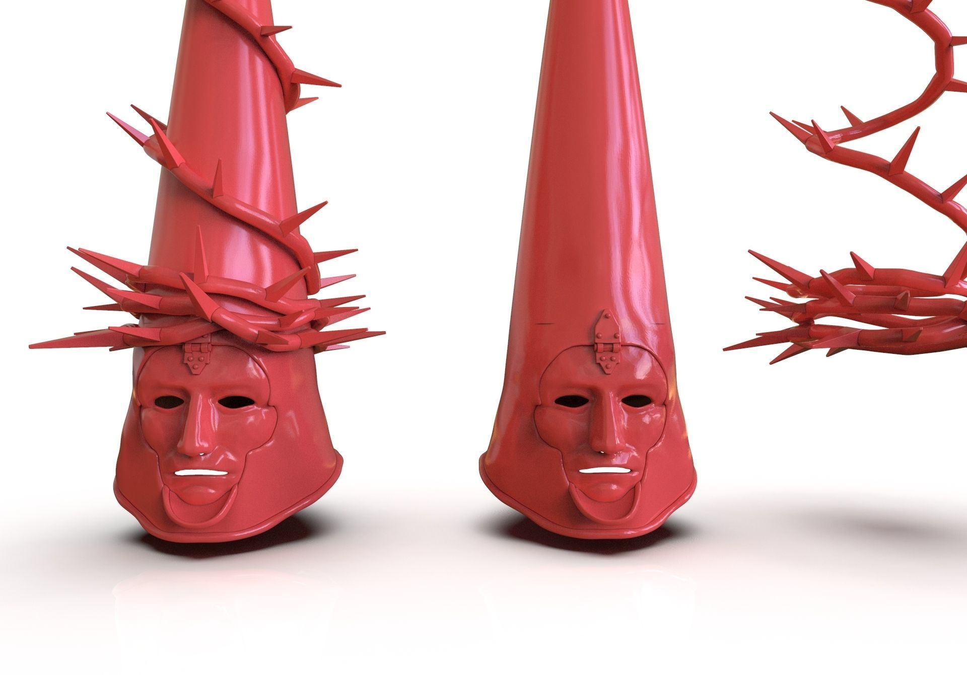 The Penitent One Helmet Blasphemous Stoic Mask 3D print model_12