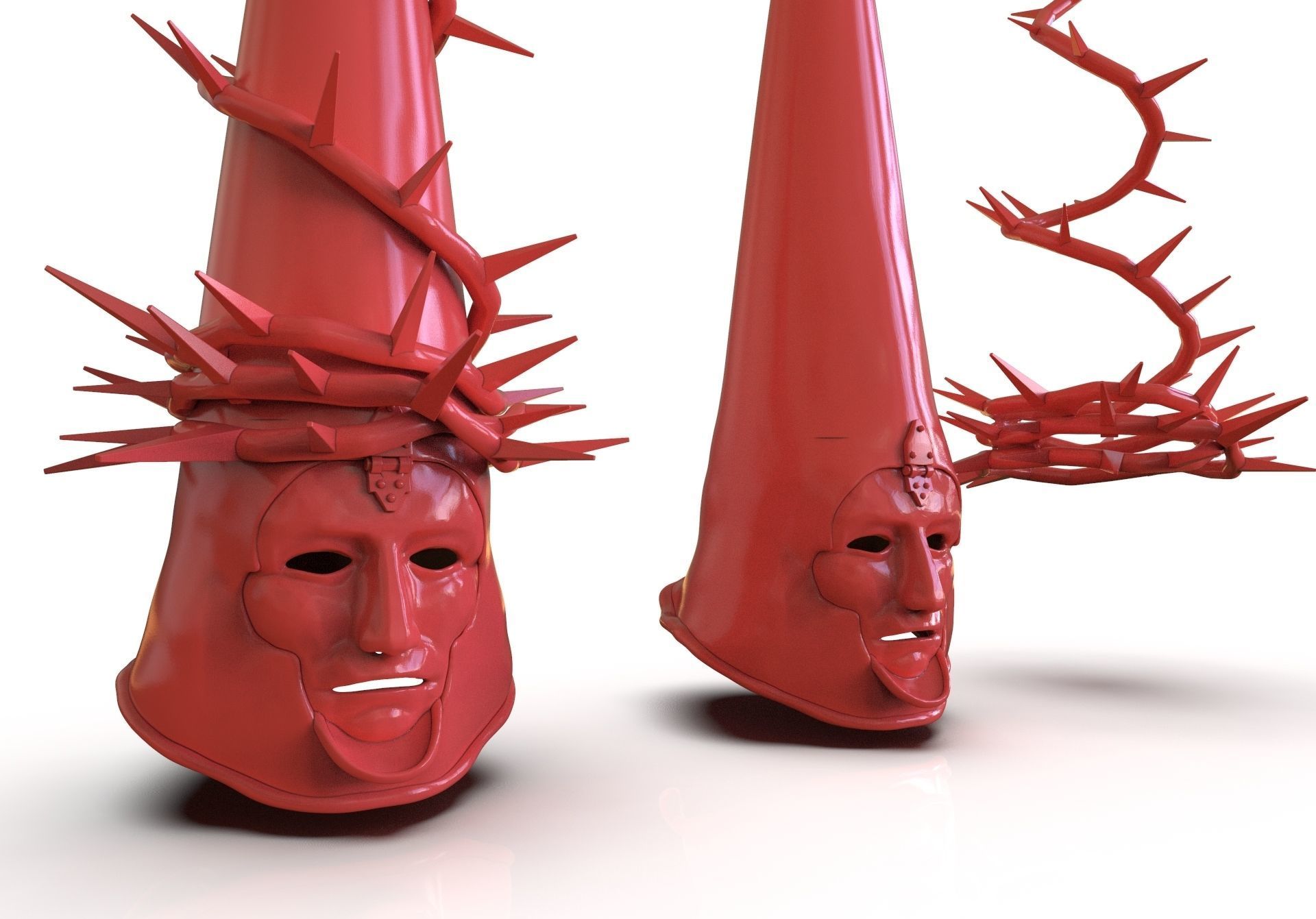 The Penitent One Helmet Blasphemous Stoic Mask 3D print model_11