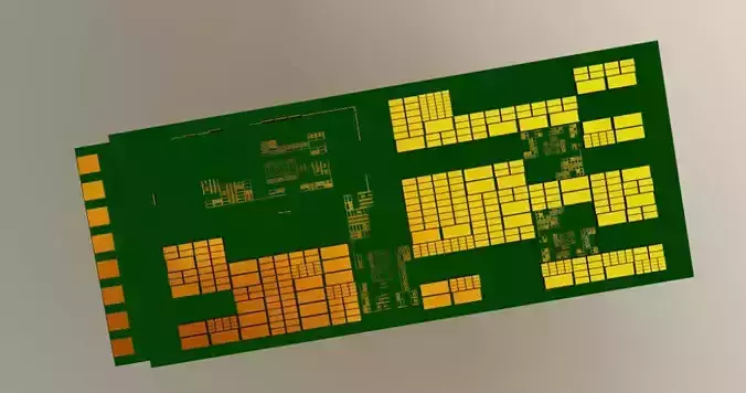 Creative computer platine art motherboard 3D model