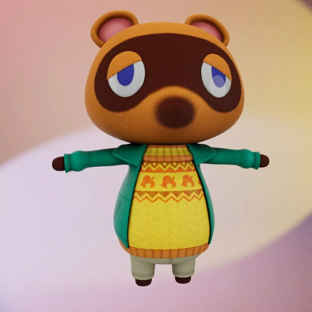 Animal Crossing - Tom Nook Low-poly 3D model