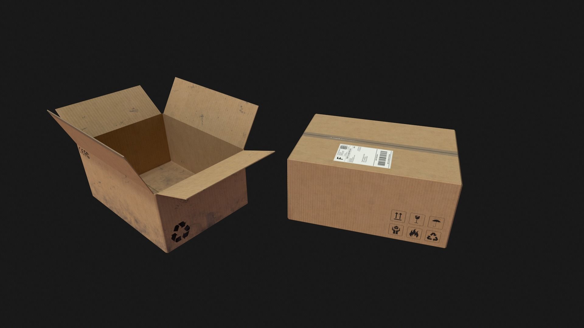 Urban City Props  Low-poly 3D model_6