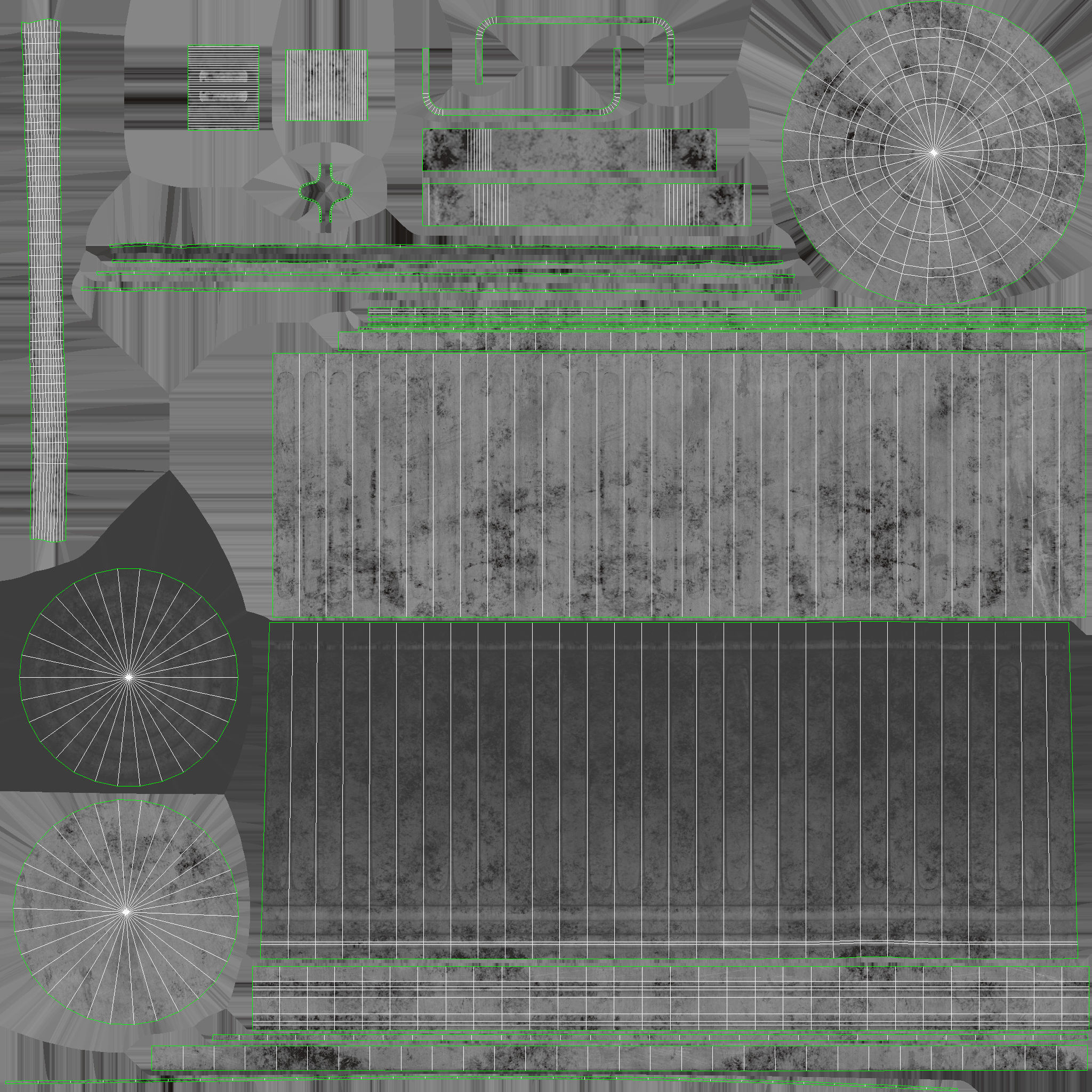 Urban City Props  Low-poly 3D model_10